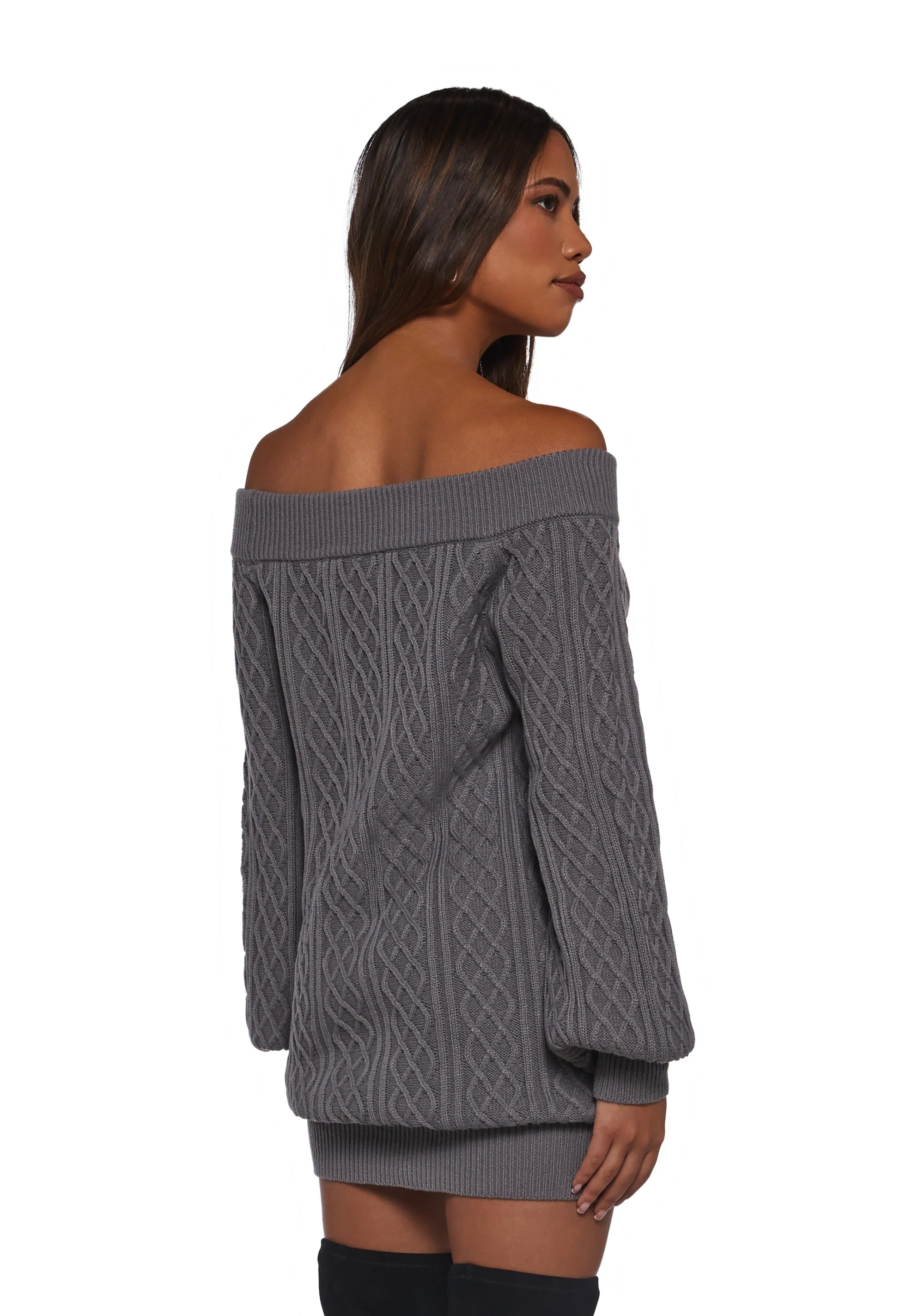 Romantasy Sweater Mini Dress - Image 4