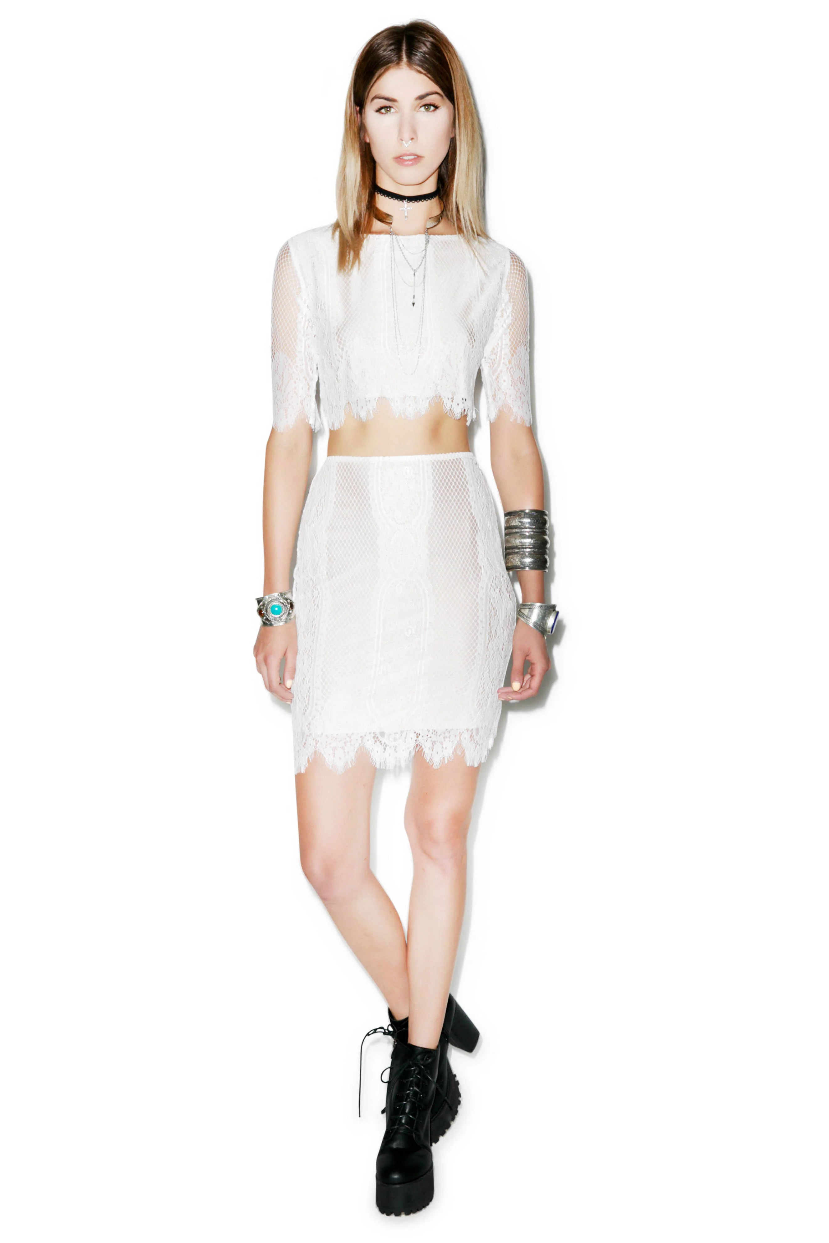 Caged Songstress Lace Top - Image 2