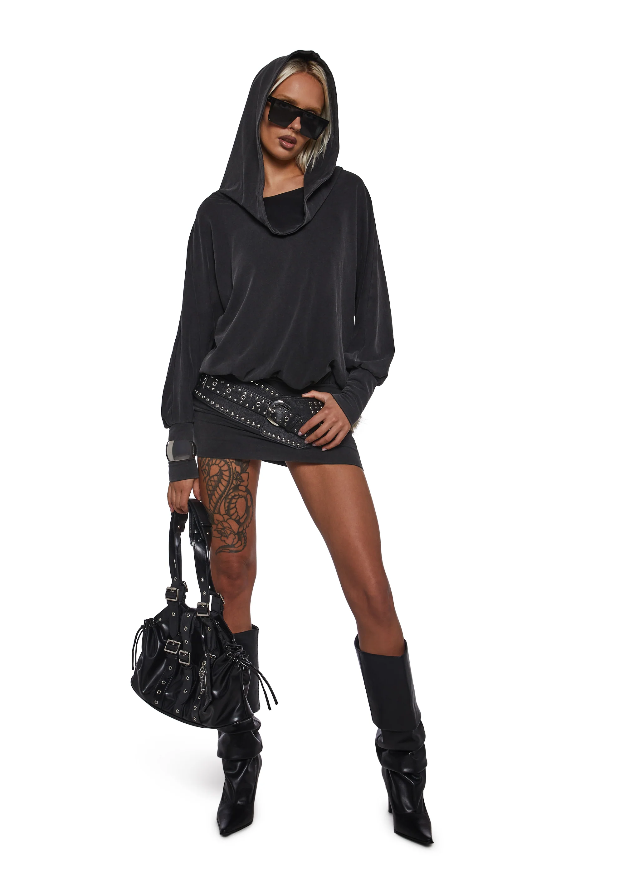 Ego Cowl Banded Mini Dress - Image 2