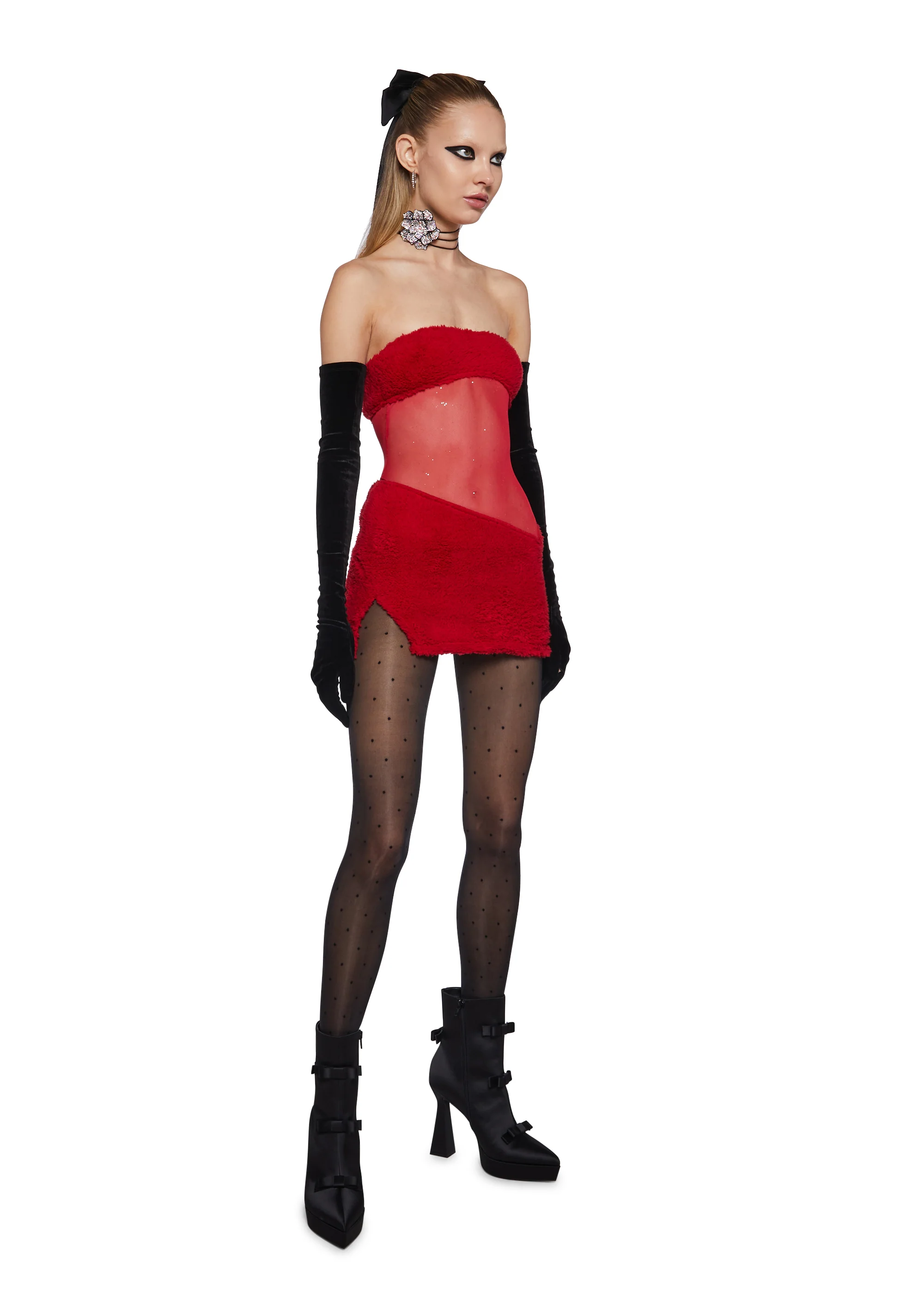 Call My Bluff Mini Dress - Red - Image 2