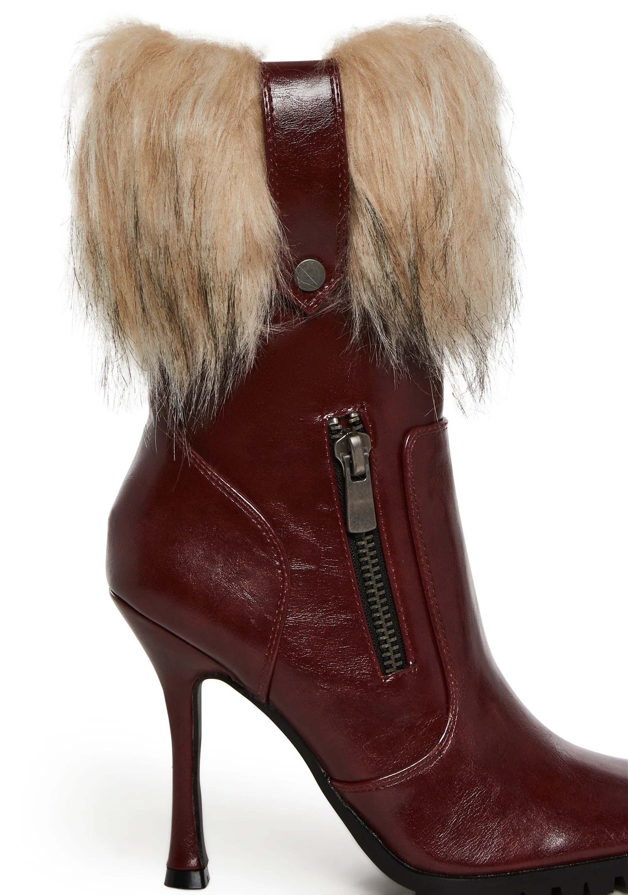 Call The Shots Heeled Boots - Red - Image 2