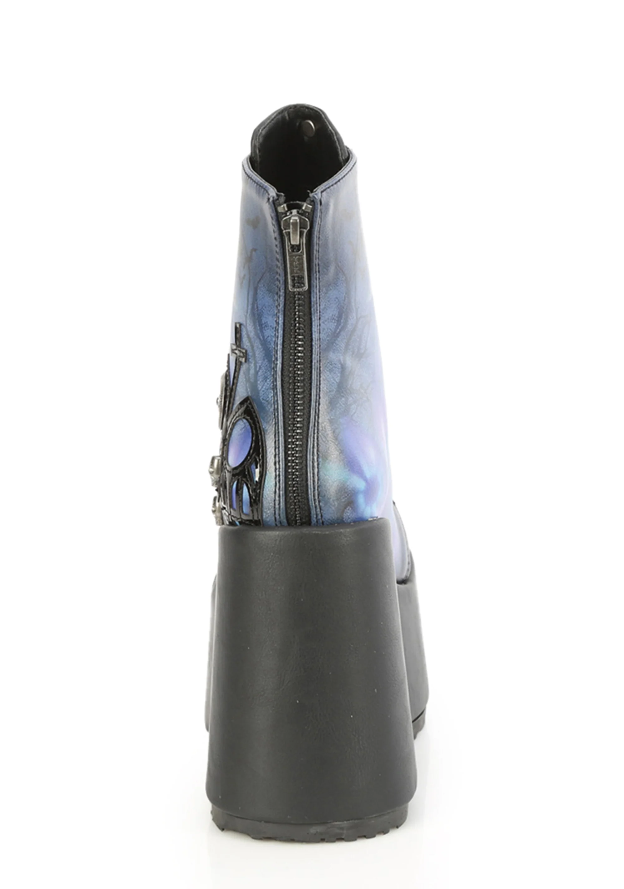 Camel-203 Painted Platform Ankle Boots - Image 4