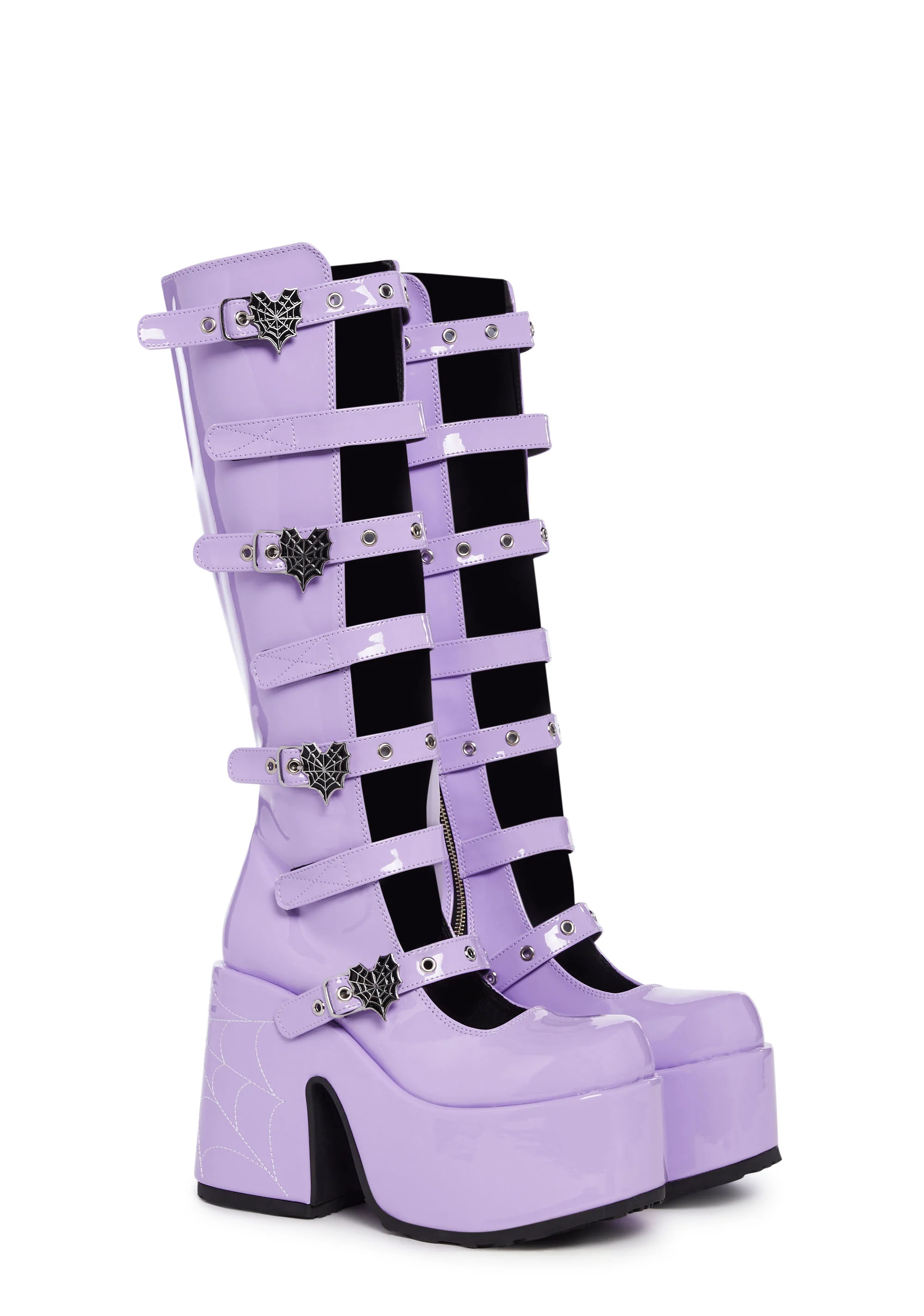 Camel-223 Platform Glow In The Dark Knee High Boots - Image 3