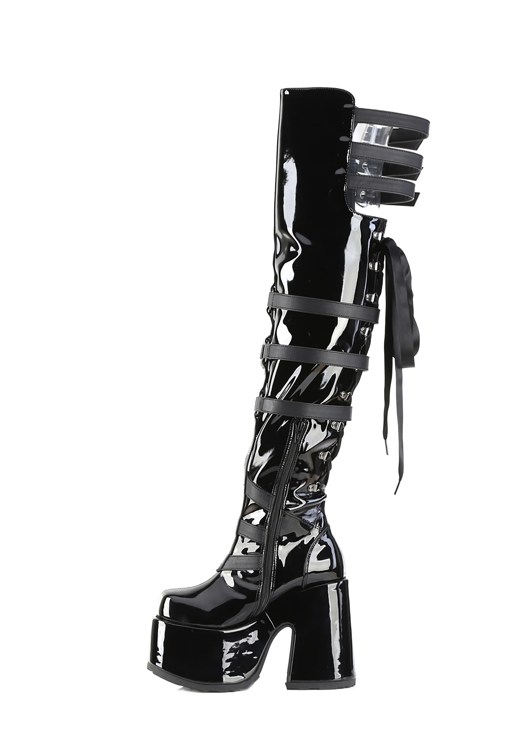Camel-305 Platfform Thigh High Boots - Image 3