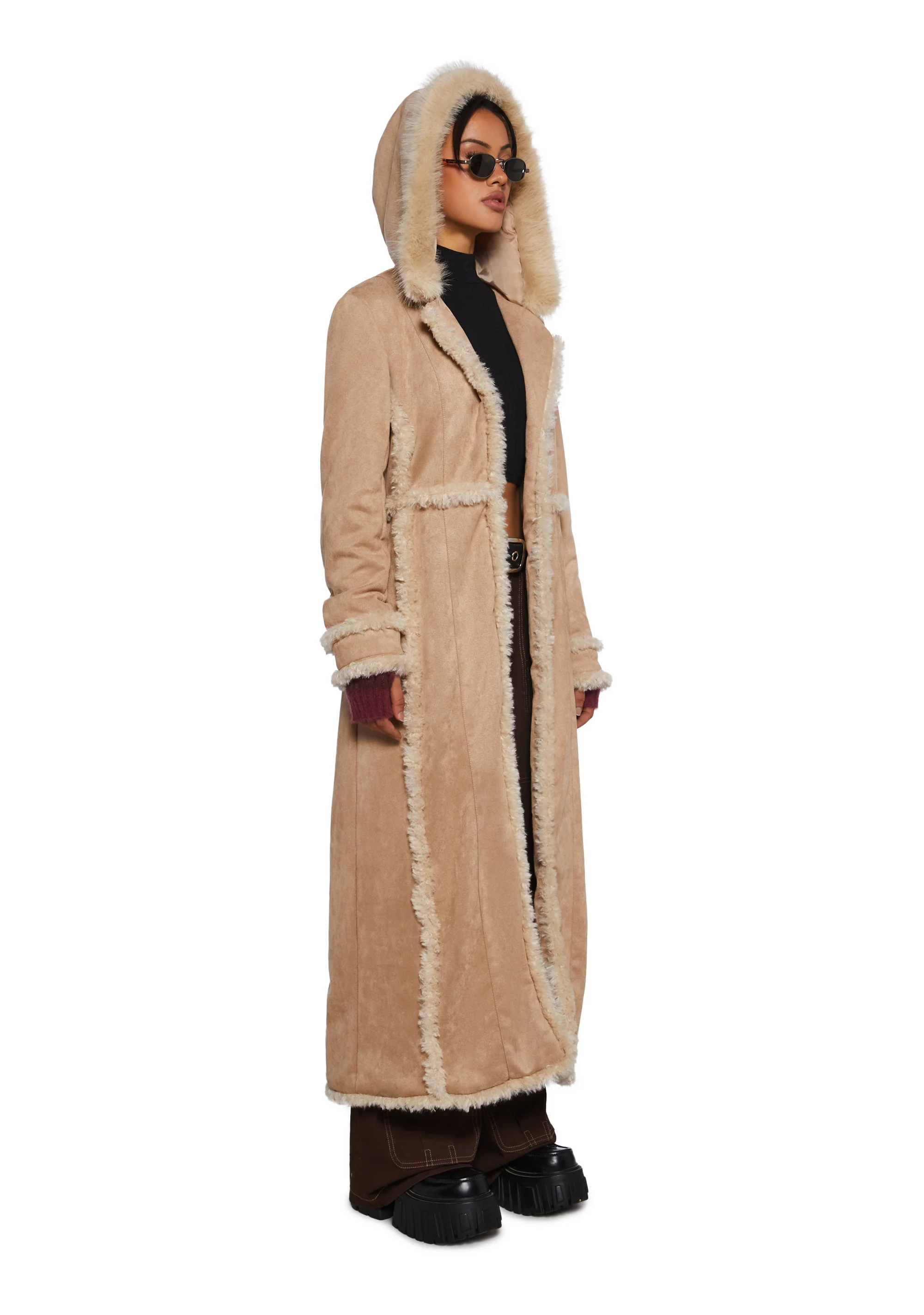 Campus Chill Faux Suede Coat - Image 3