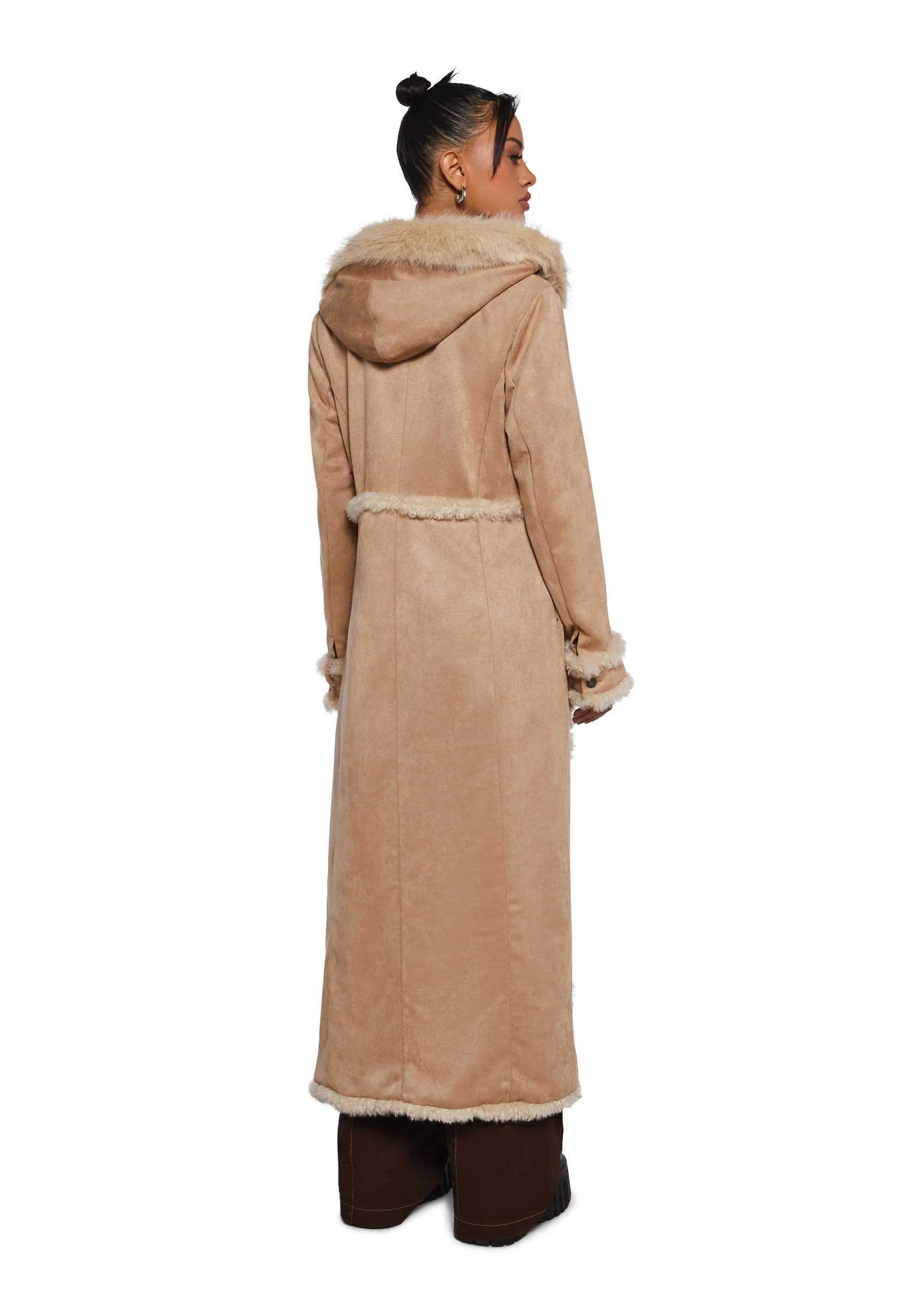 Campus Chill Faux Suede Coat - Image 4
