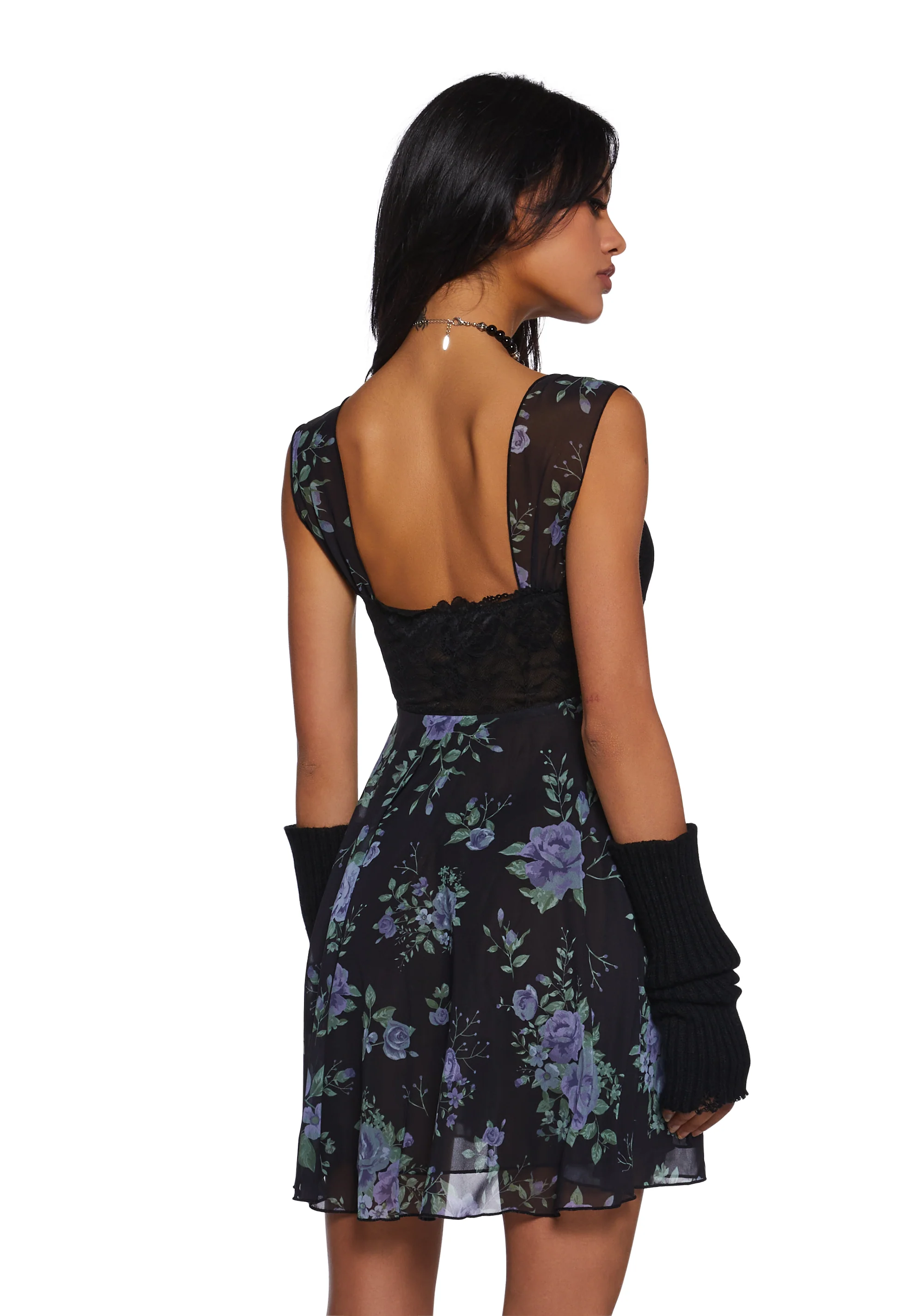 Can’t Forget Babydoll Dress - Black - Image 4
