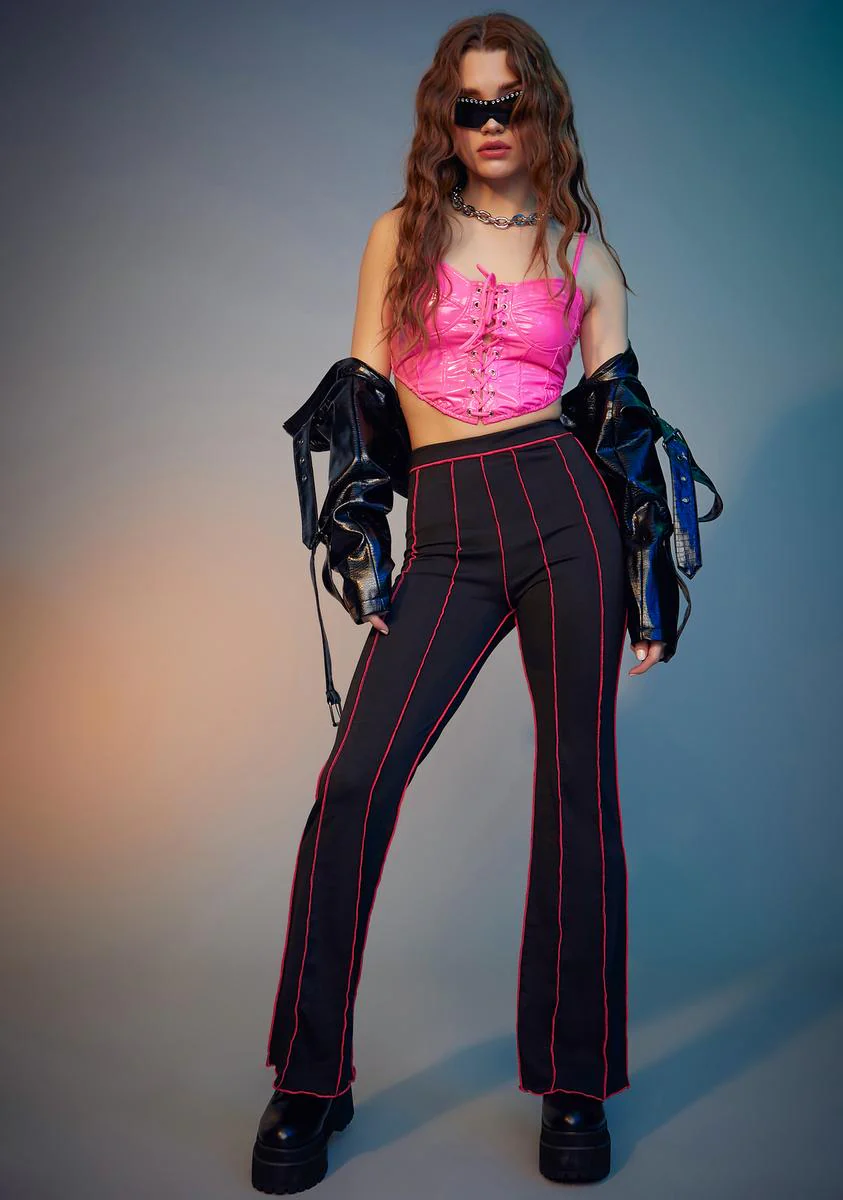 Candy Bad Behavior Vinyl Corset Top - Image 3