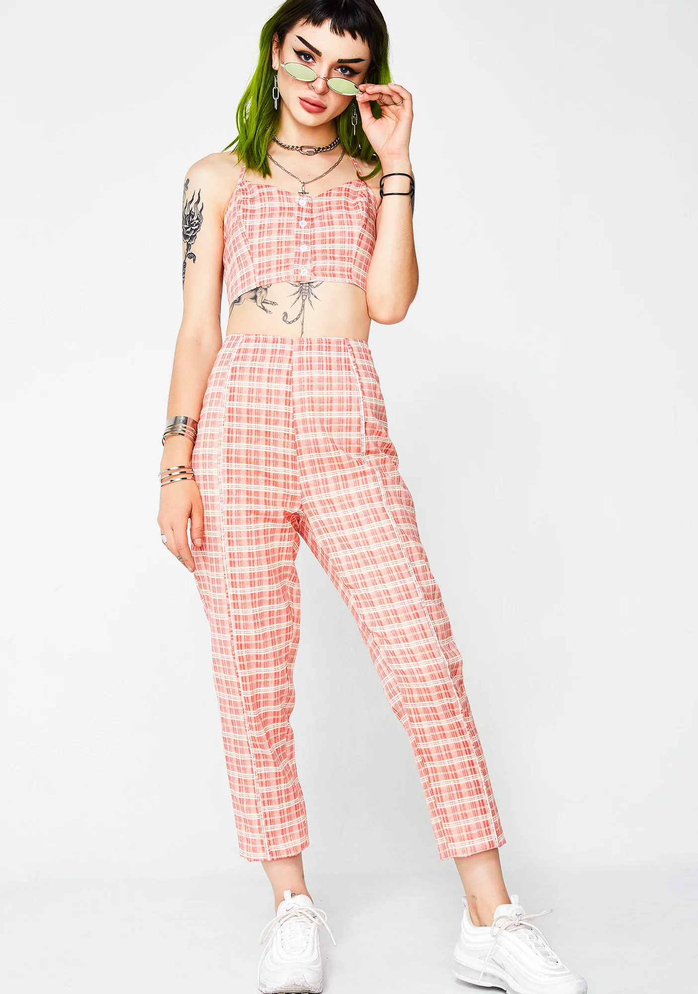 Candy Coated Plaid Top - Image 5