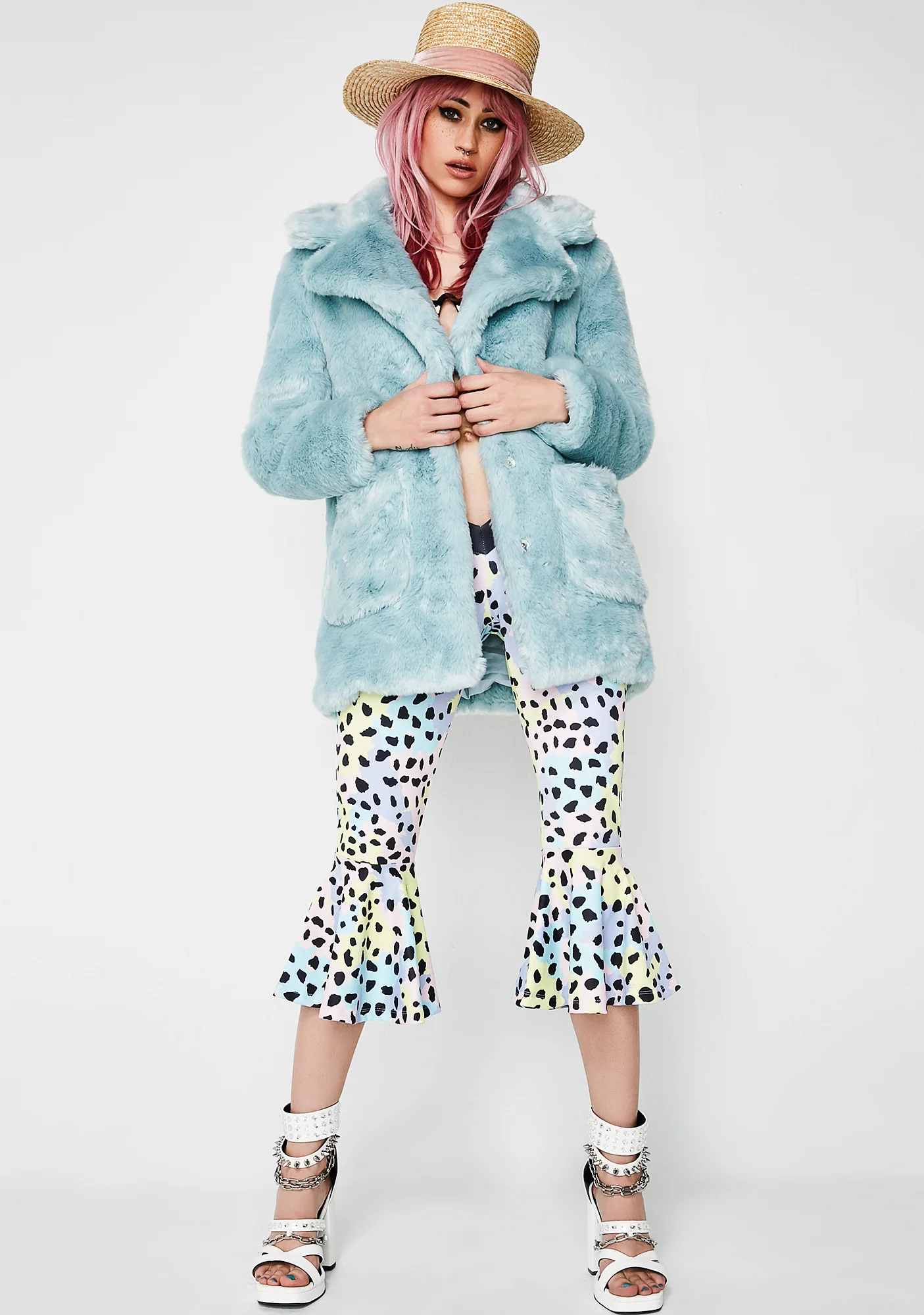 Candy Craving Faux Fur Coat - Image 4
