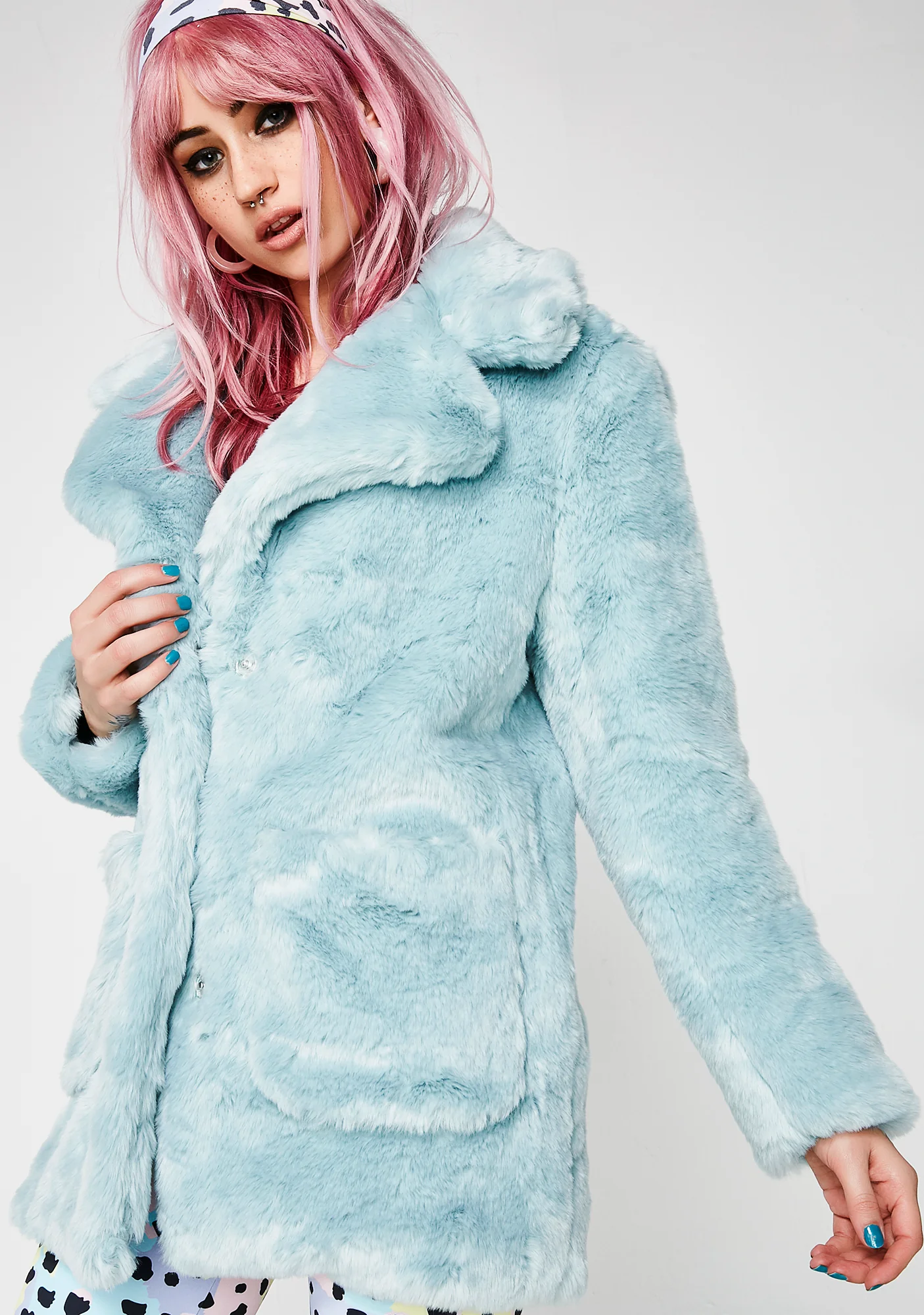 Candy Craving Faux Fur Coat - Image 9