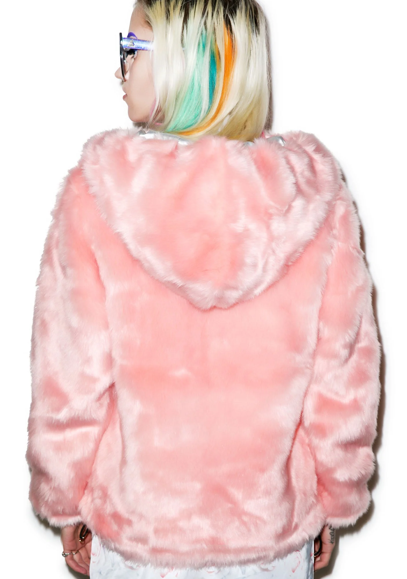 Candy Fur Jacket - Gray - Image 2