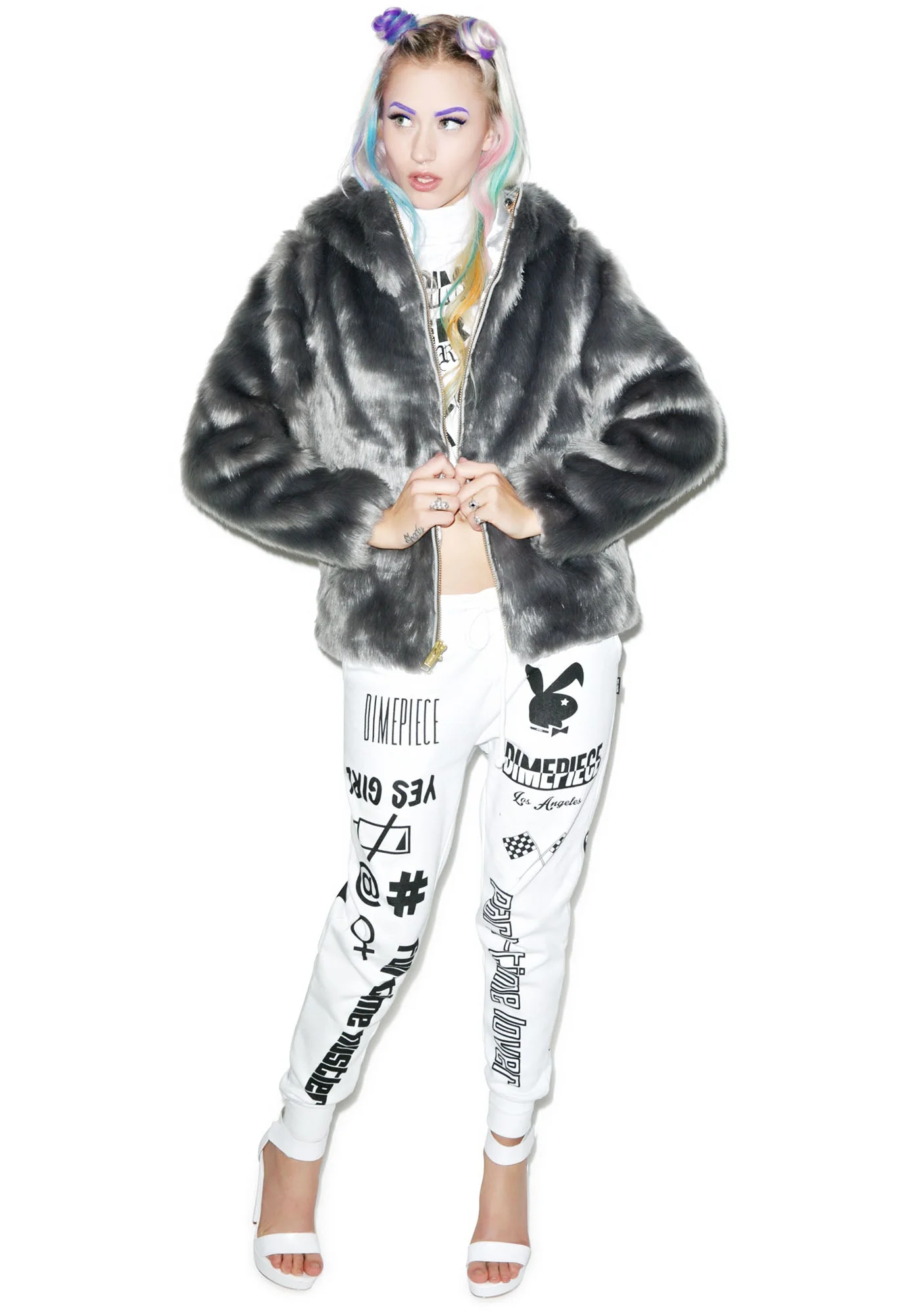 Candy Fur Jacket - Pink - Image 13
