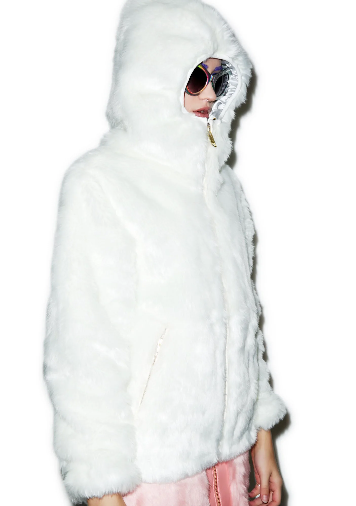 Candy Fur Jacket - Pink - Image 9
