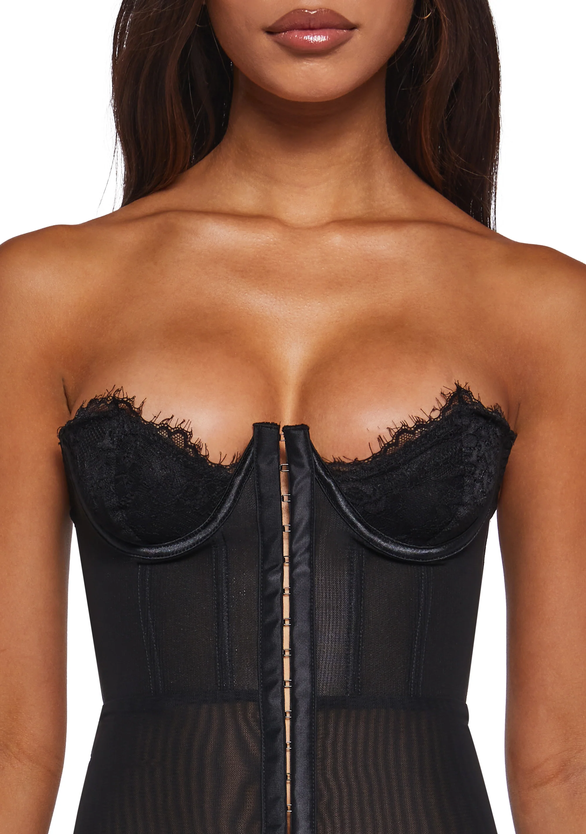 Captivating Gazes Slip Dress - Black - Image 5