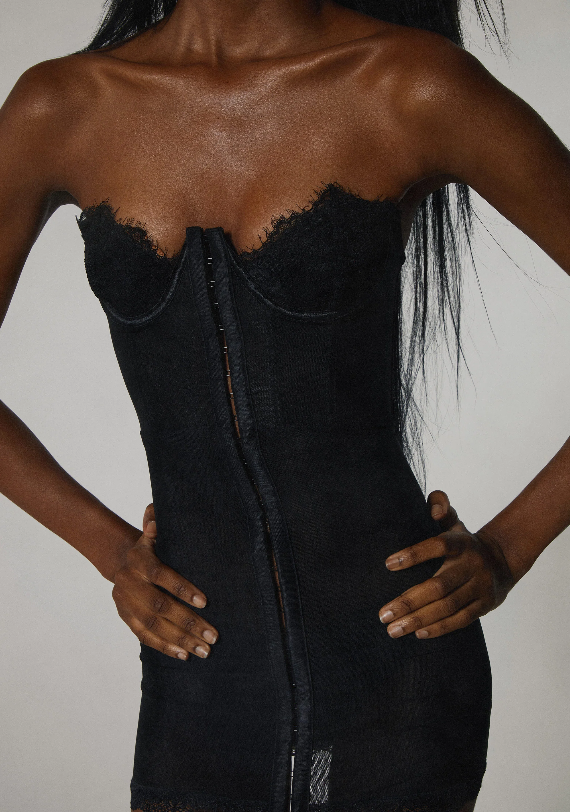Captivating Gazes Slip Dress - Black - Image 7