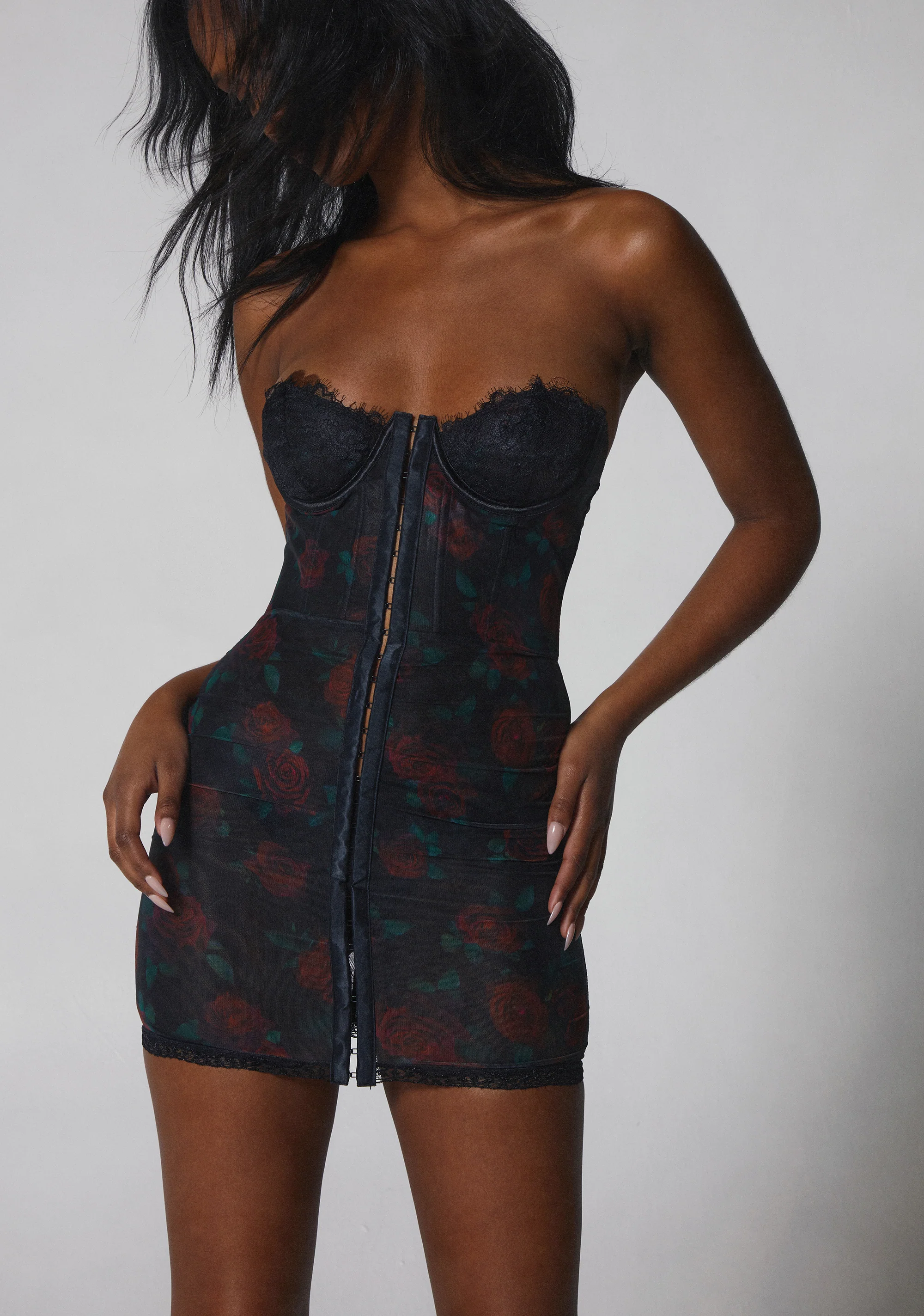 Captivating Gazes Slip Dress - Rose - Image 6