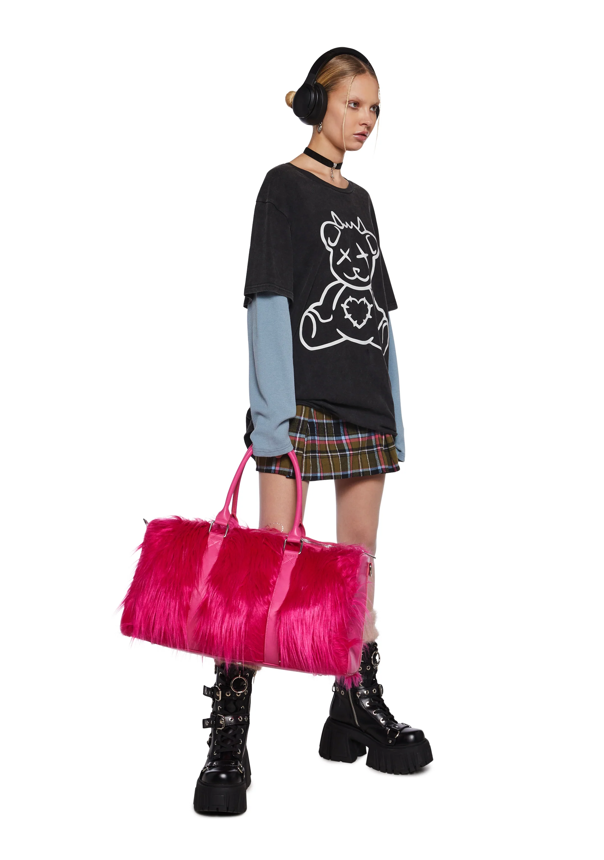 Case Of The Grumpies Fuzzy Weekender Bag - Image 7