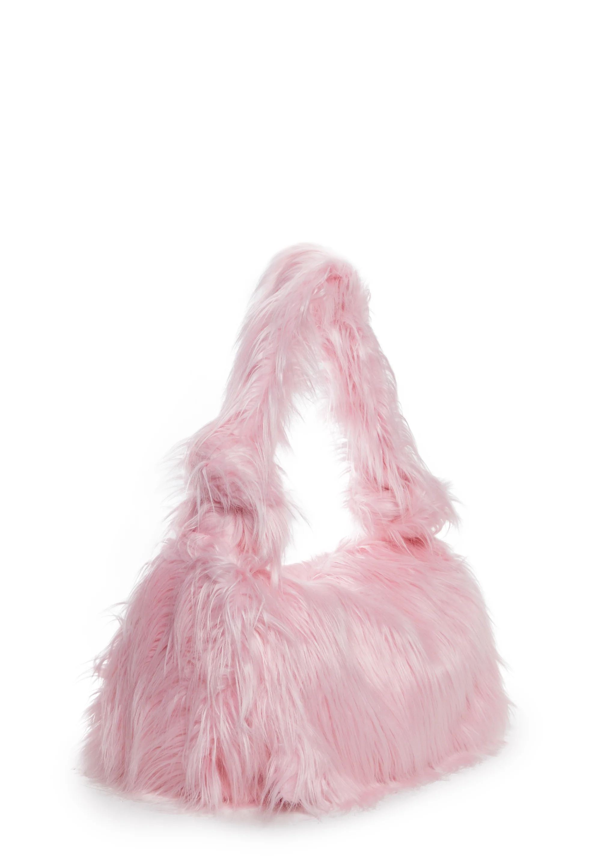 Case Of The Grumpies Fuzzy XXL Messenger Bag - Pink - Image 3