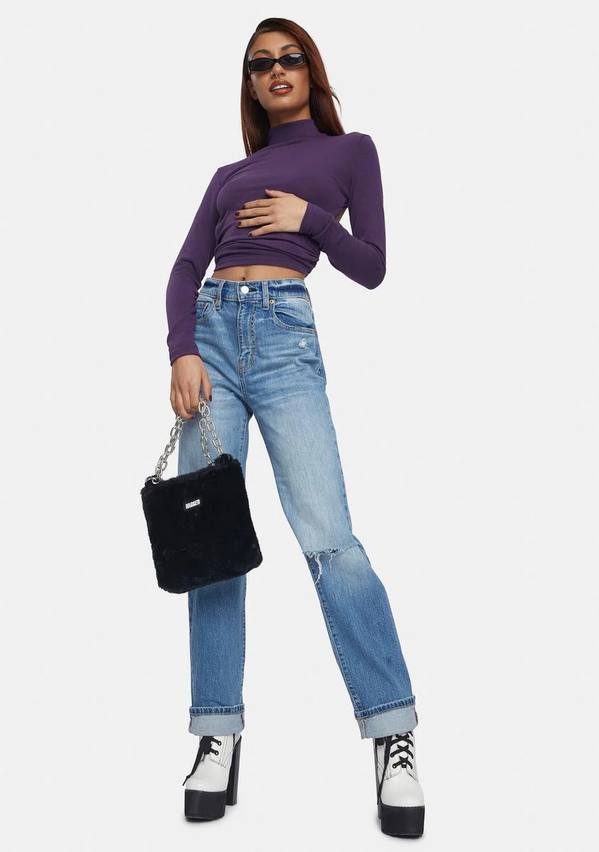 Cash Grab Open Back Crop Top - Image 3