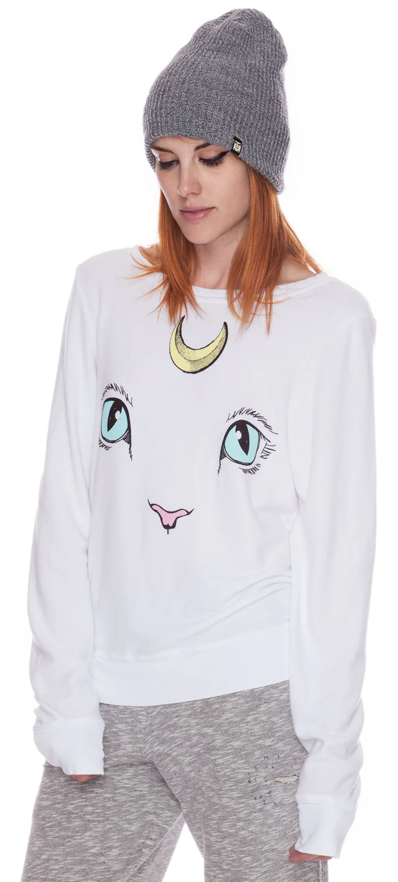 Cat and Moon Baggy Beach Jumper - Image 9
