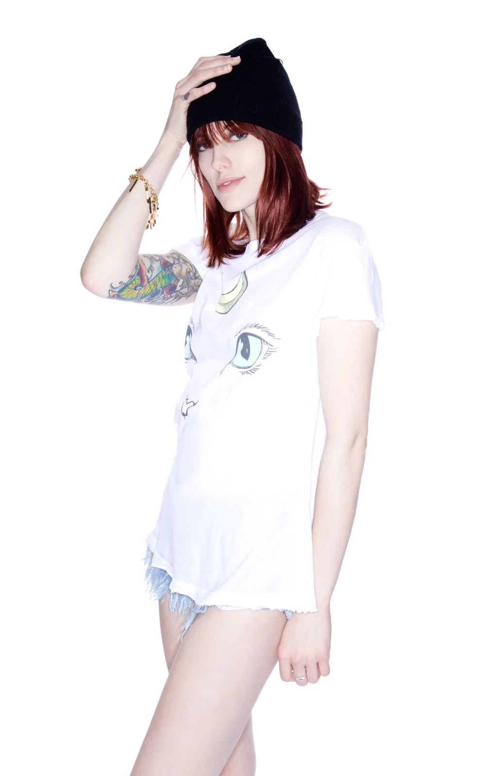 Cat and Moon Desert Crew - Black - Image 10