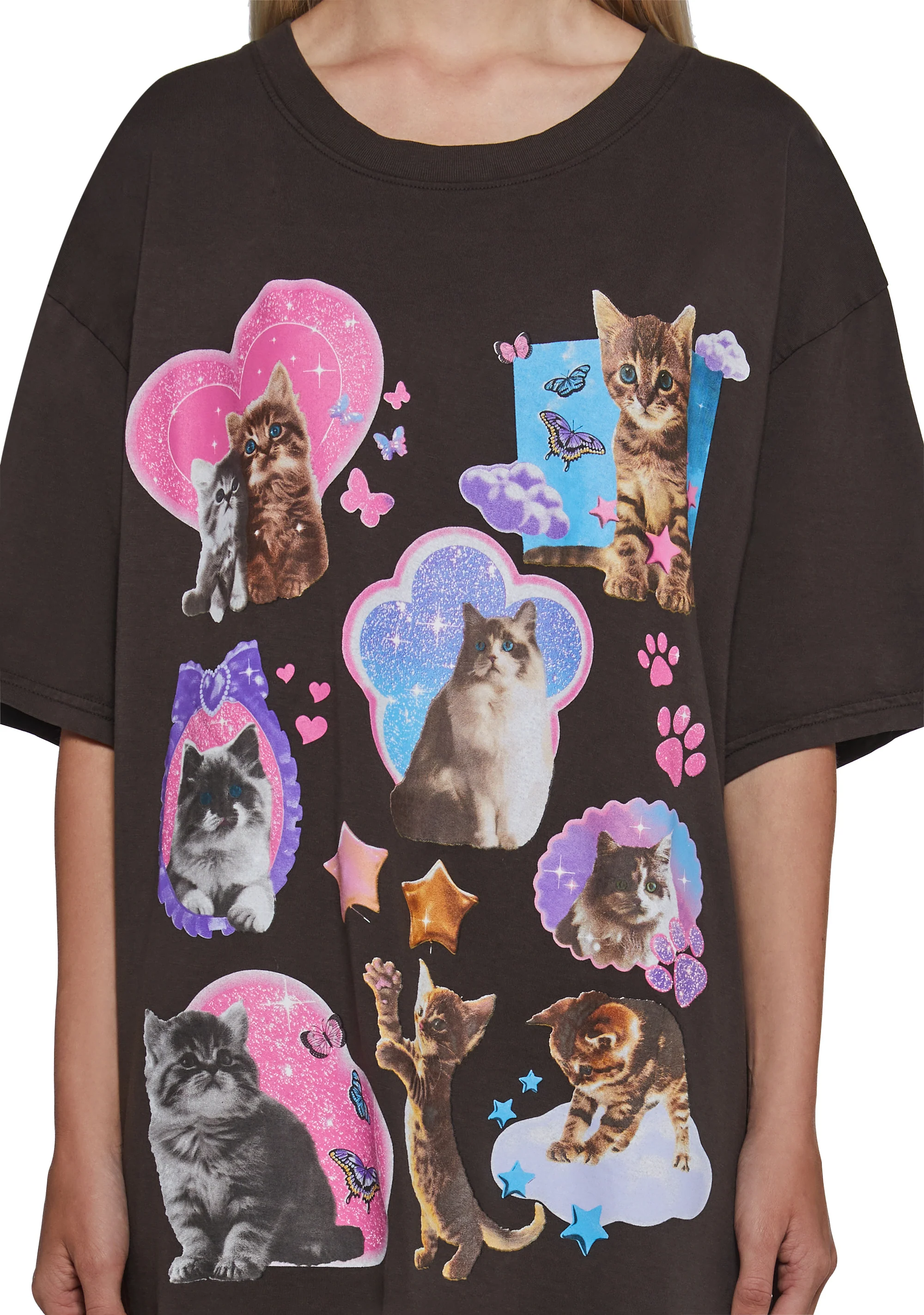 Cat Fan Oversized Tee - Image 5