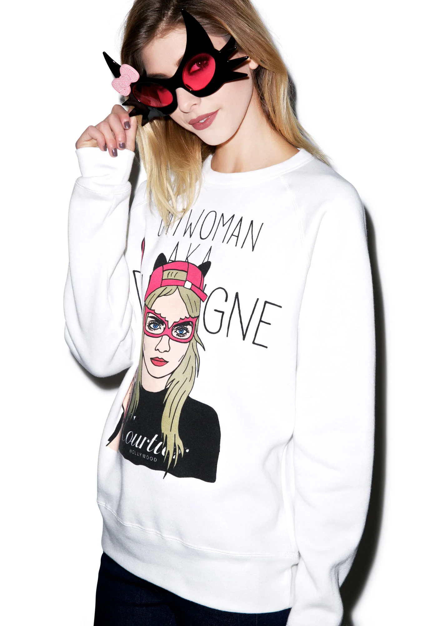 Cat Woman Crew Neck Pullover - Image 5