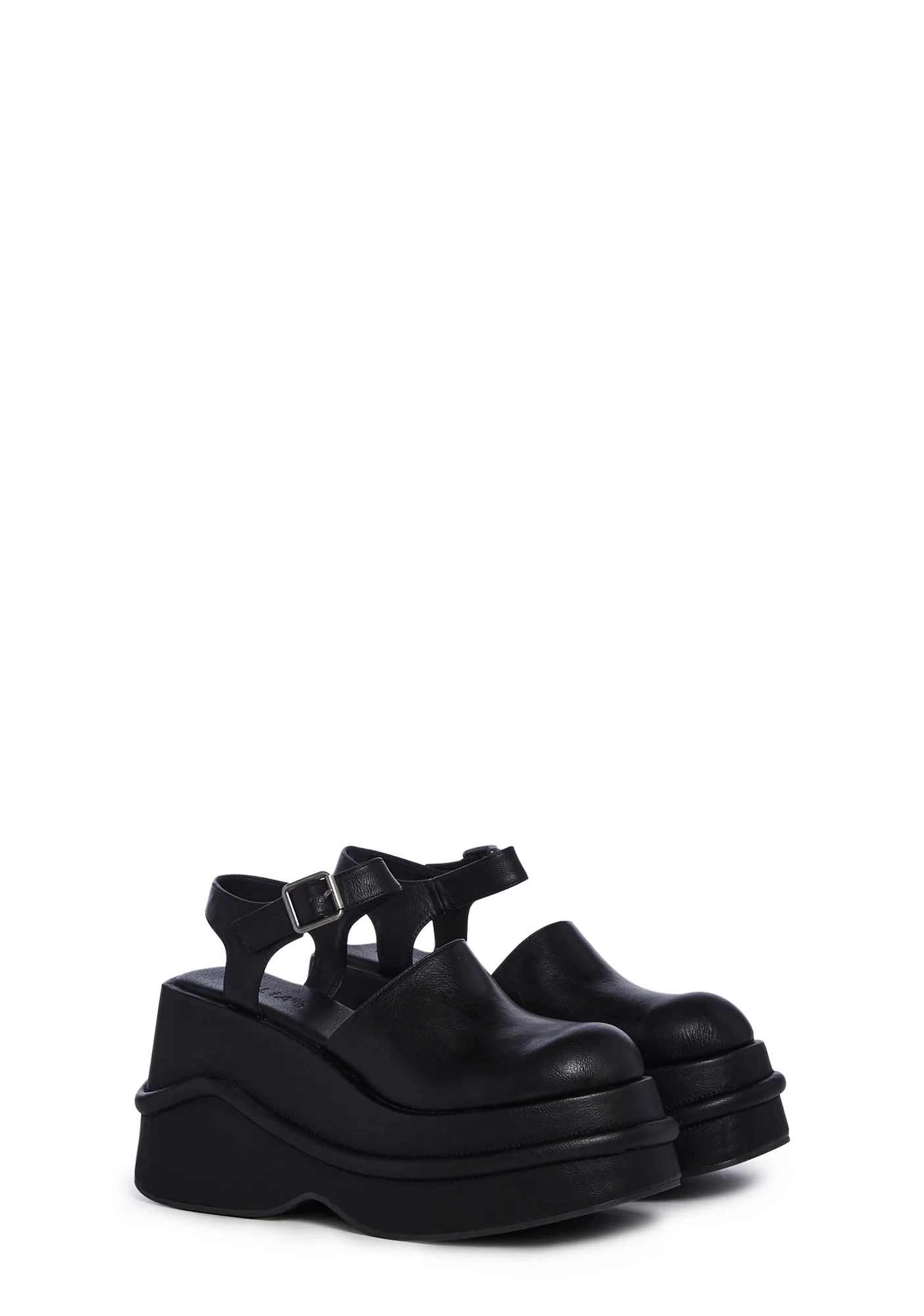 Catching Flights Platform Mules - Black - Image 3