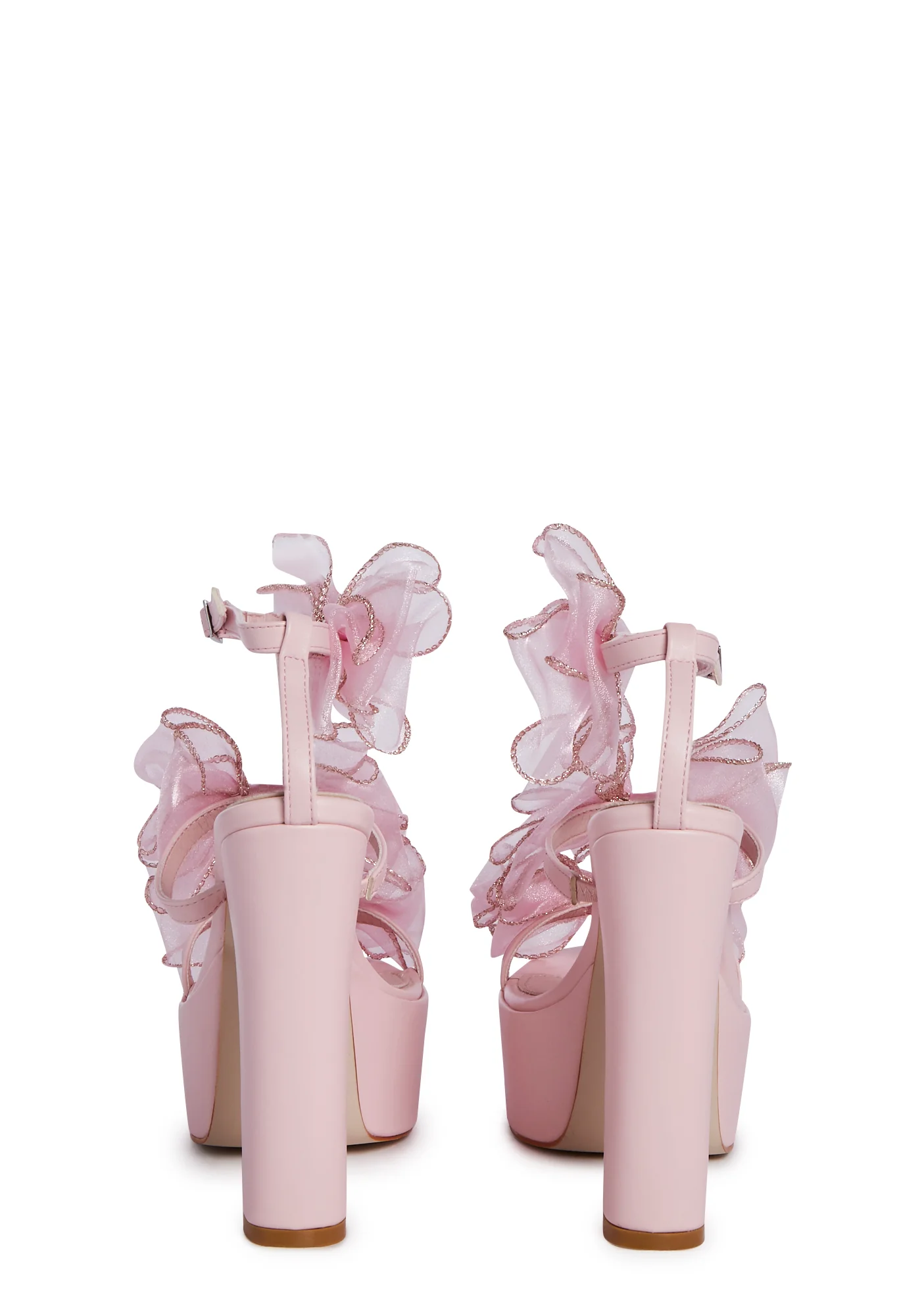 Caterina Bow Platform Heels- Pink - Image 2