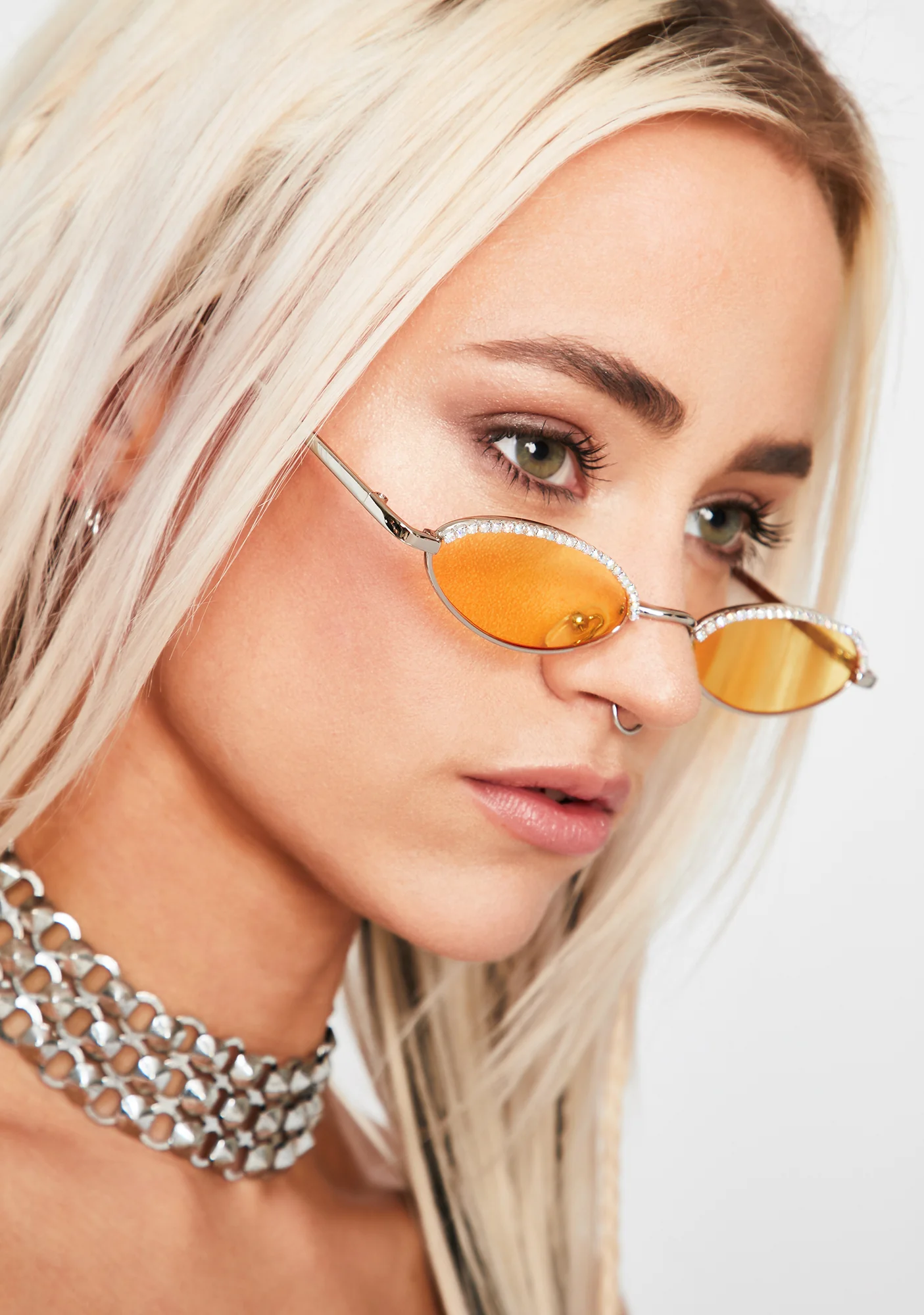 Caution Crushin It Rhinestone Sunglasses - Image 4