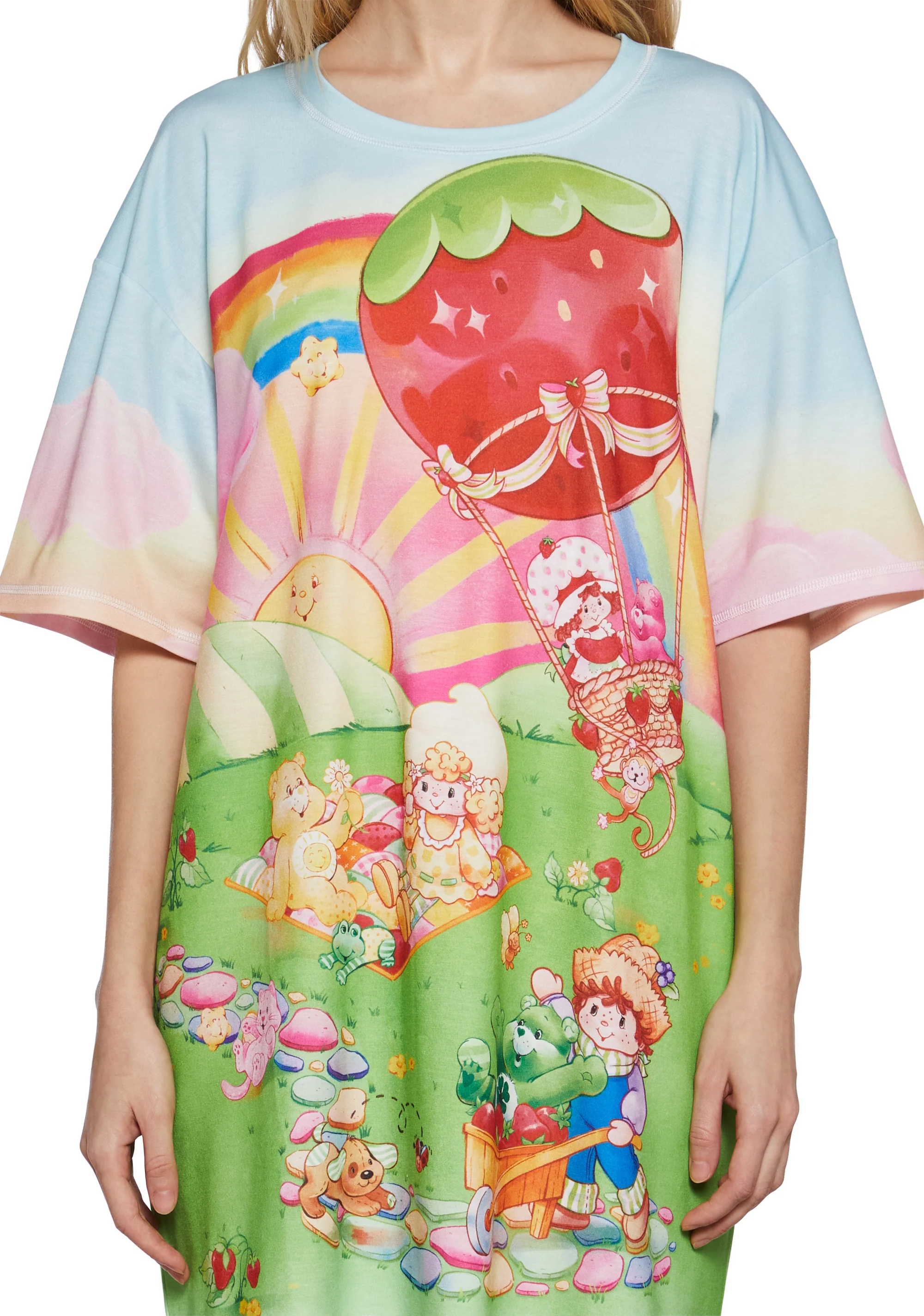 Friendship Outing Oversized Graphic Tee - Image 5