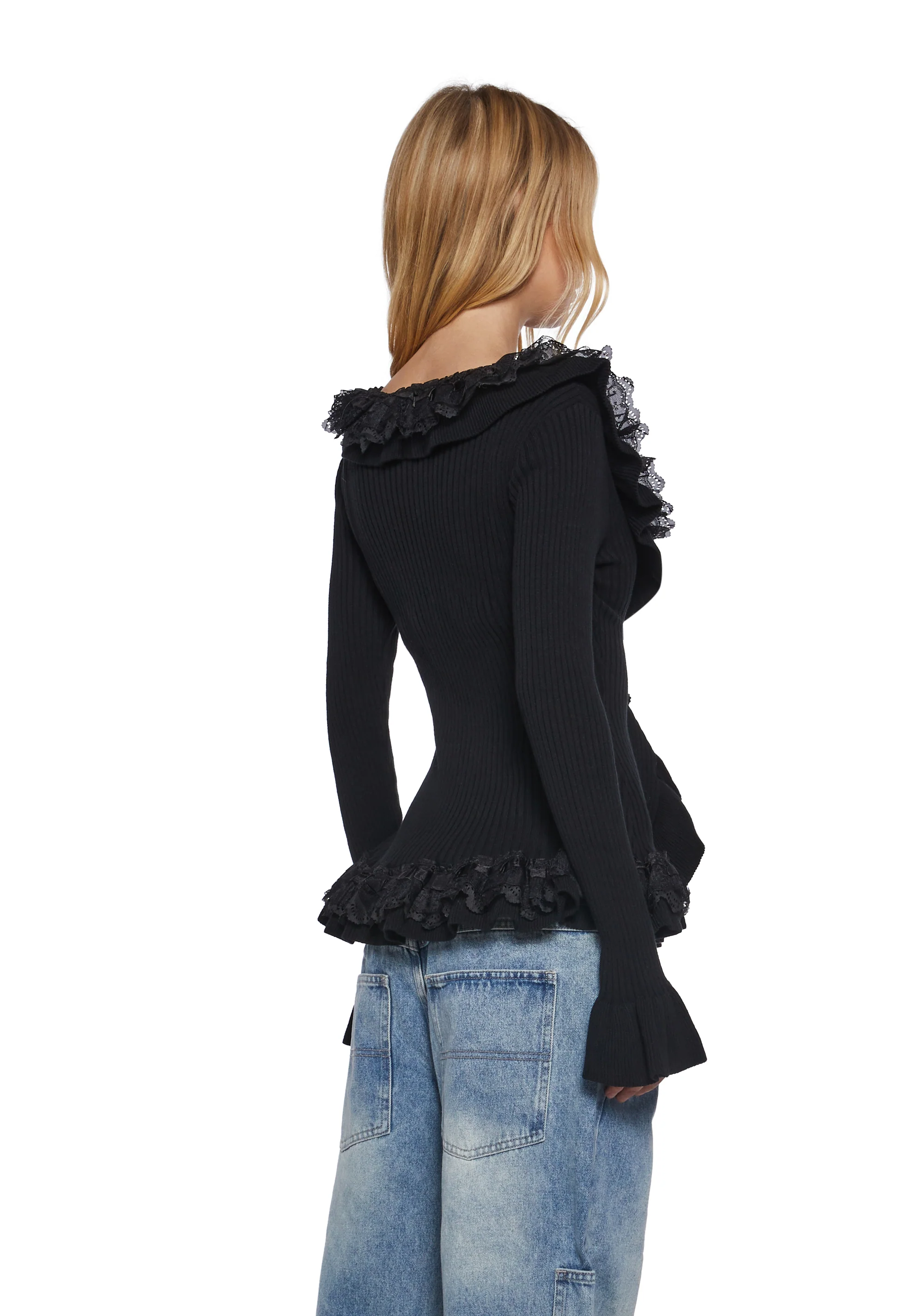 Celestial Darkness Knit Cardigan - Image 4