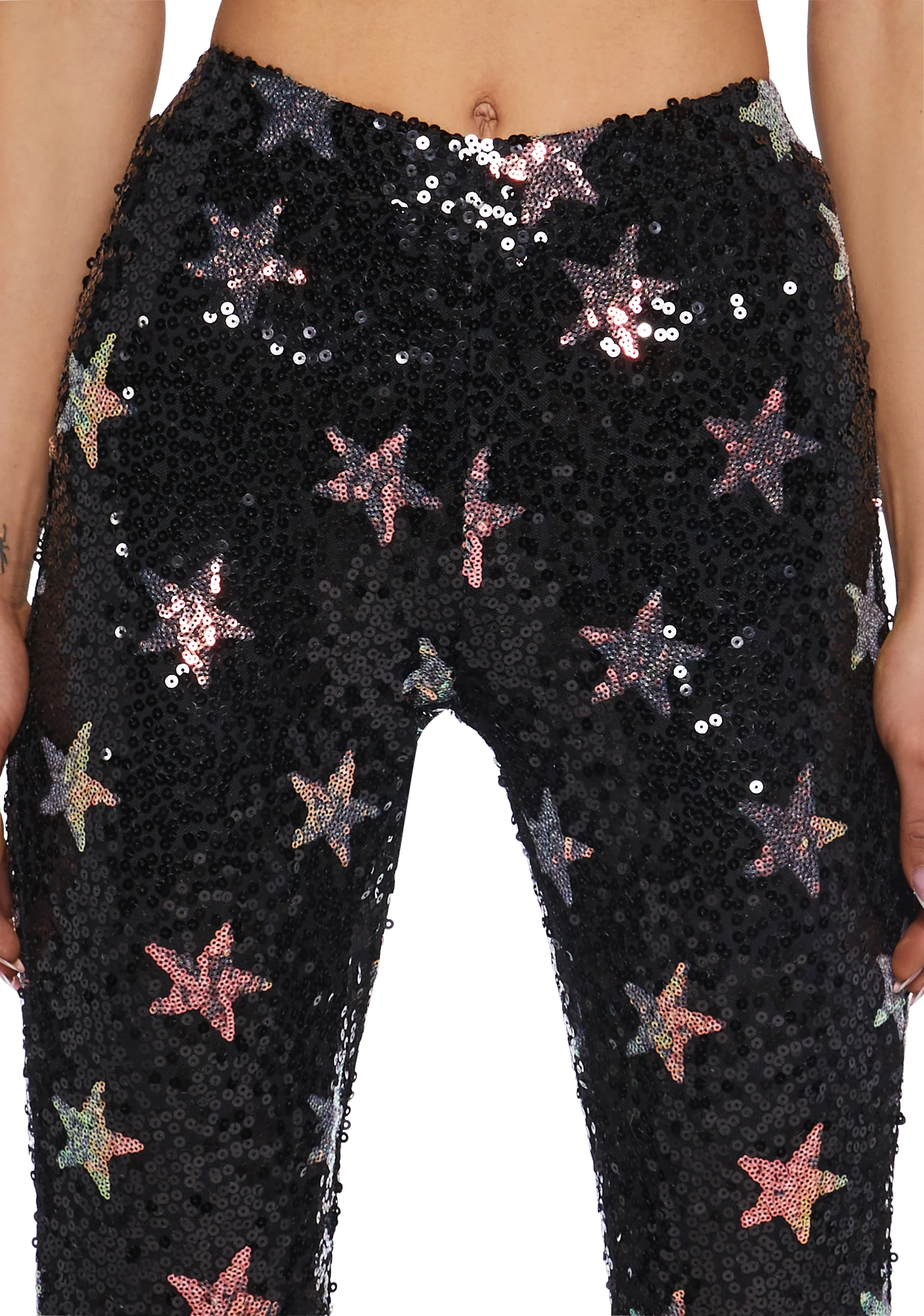 Celestial Groove Sequin Flare Pants - Image 6