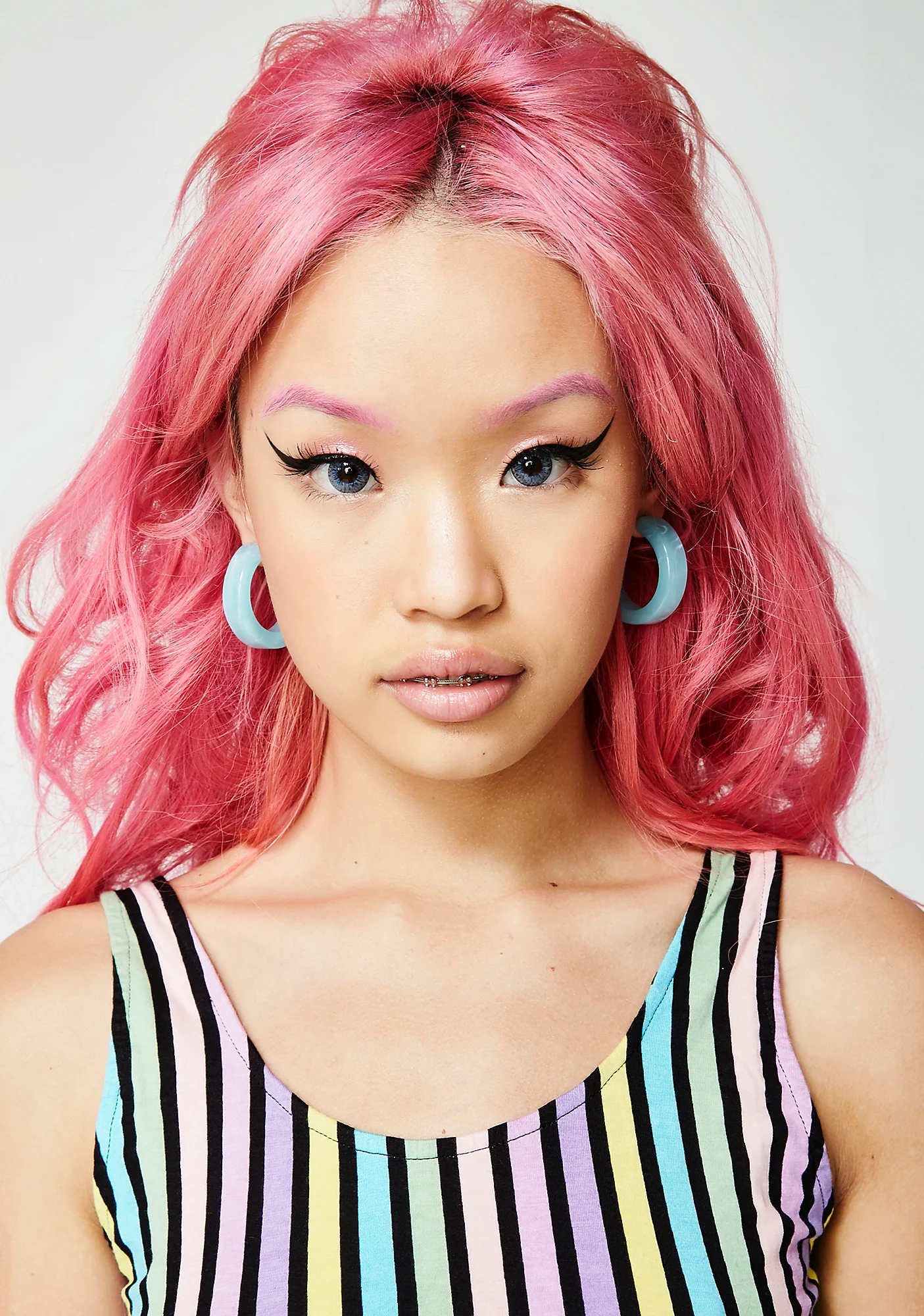 Celestial Luv Stoned Hoop Earrings - Image 2