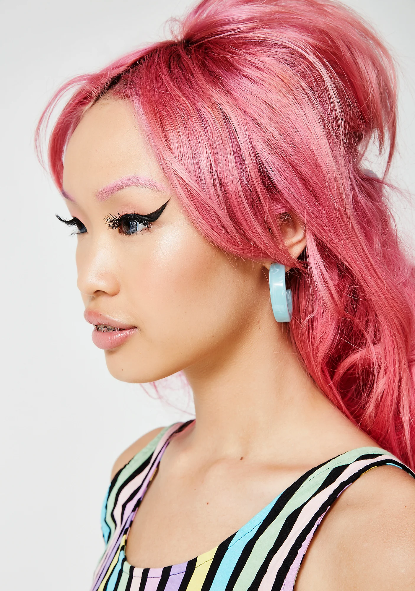 Celestial Luv Stoned Hoop Earrings - Image 5