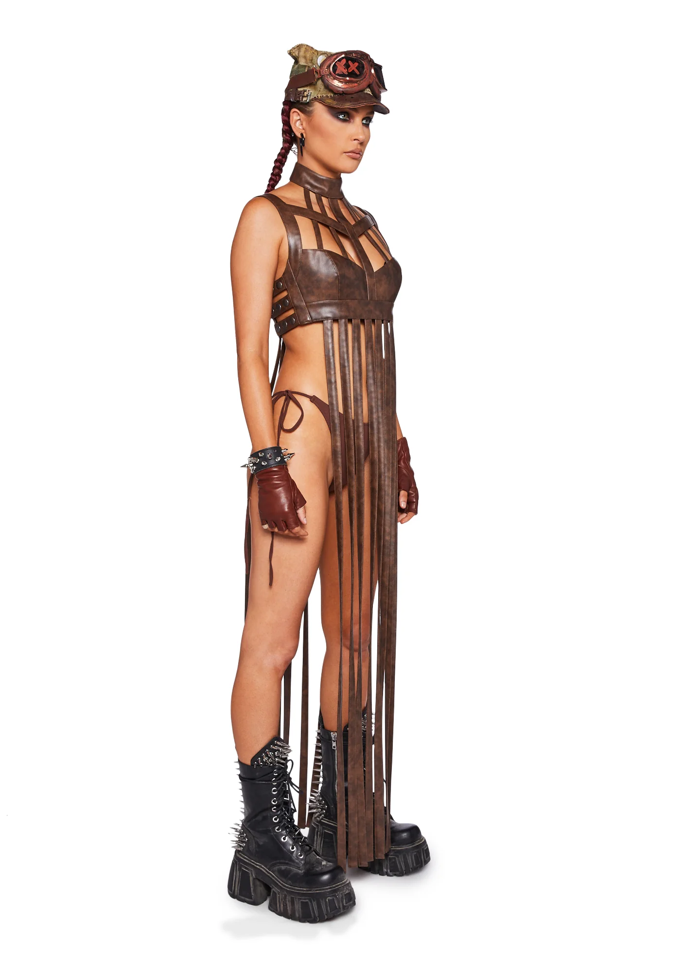 Celestial Ringmaster Lingerie Set - Brown - Image 3
