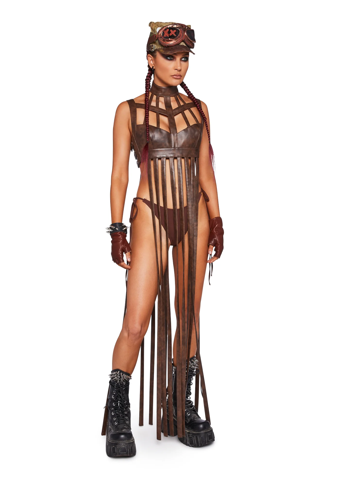 Celestial Ringmaster Lingerie Set - Brown - Image 5