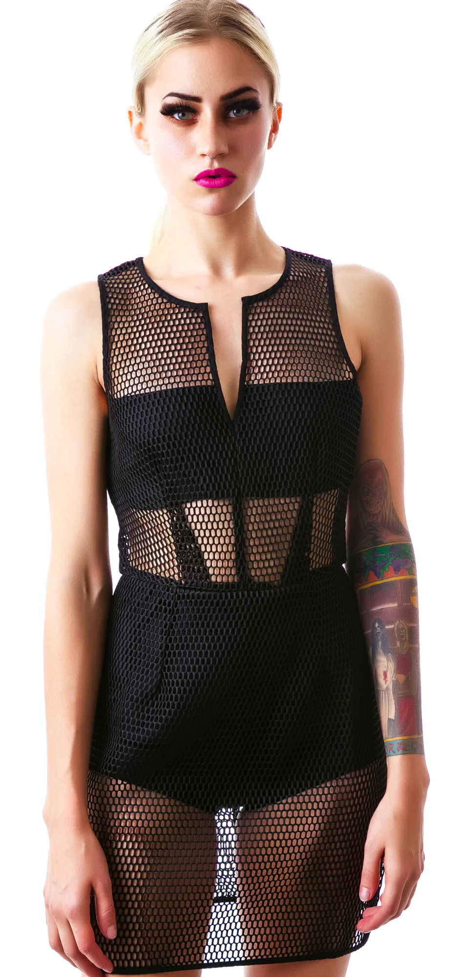 Censored Mesh Dress - Image 10