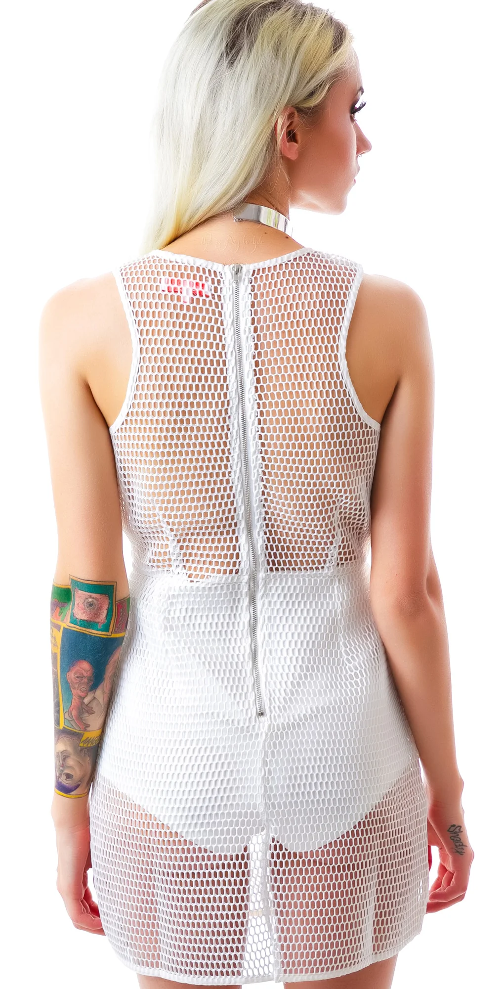 Censored Mesh Dress - Image 5