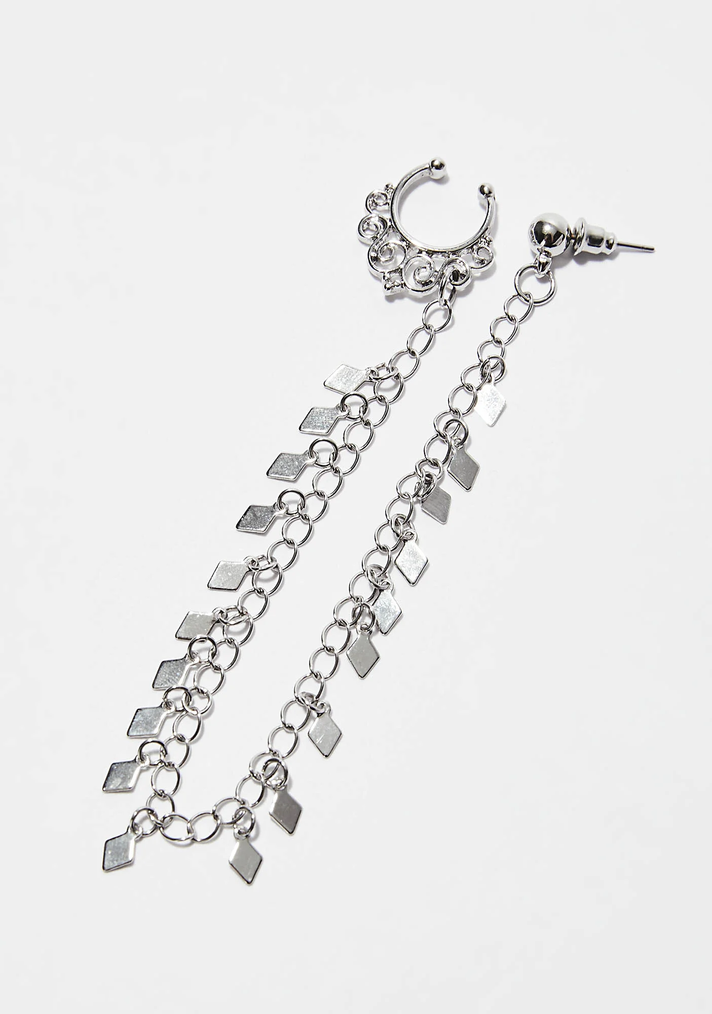Chained Together Nose Earring Chain - Image 2