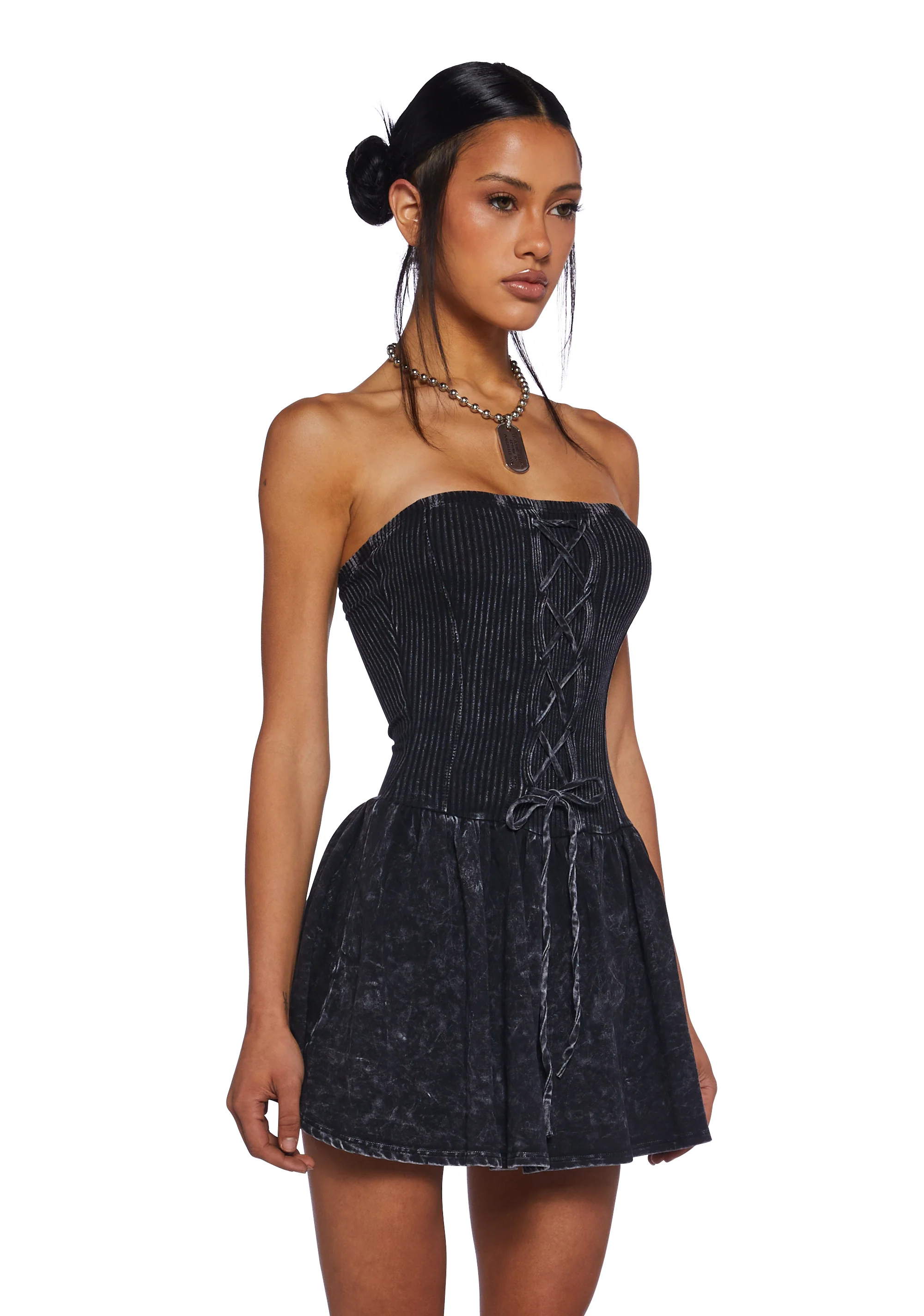 Chaos Theory Mini Dress - Black - Image 3