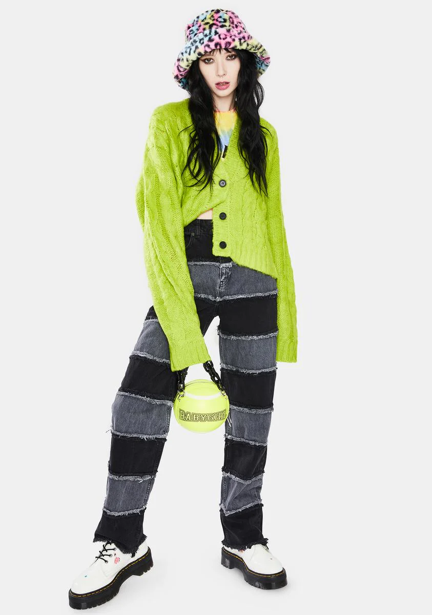 Charcoal Shredder Wide Leg Jeans - Image 2