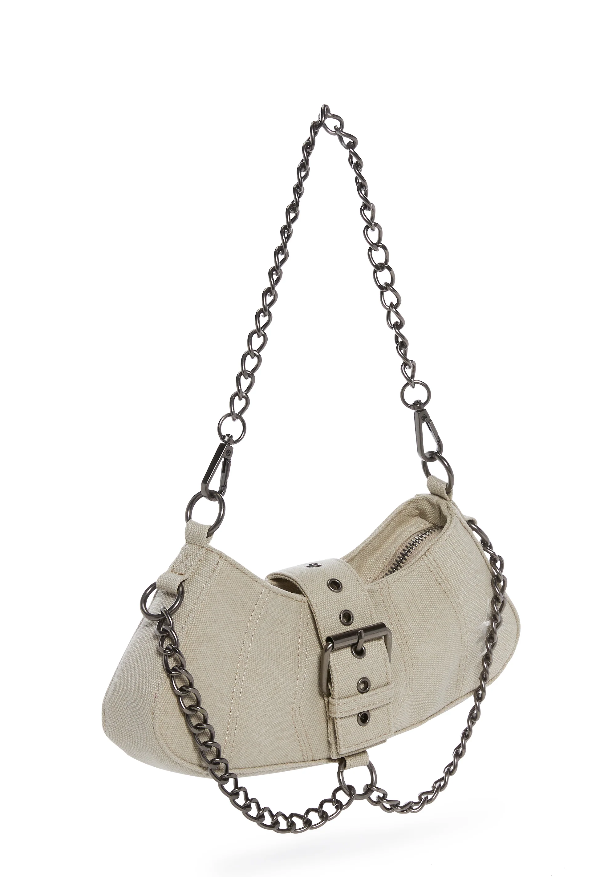 Charged Denim Shoulder Bag - Image 3