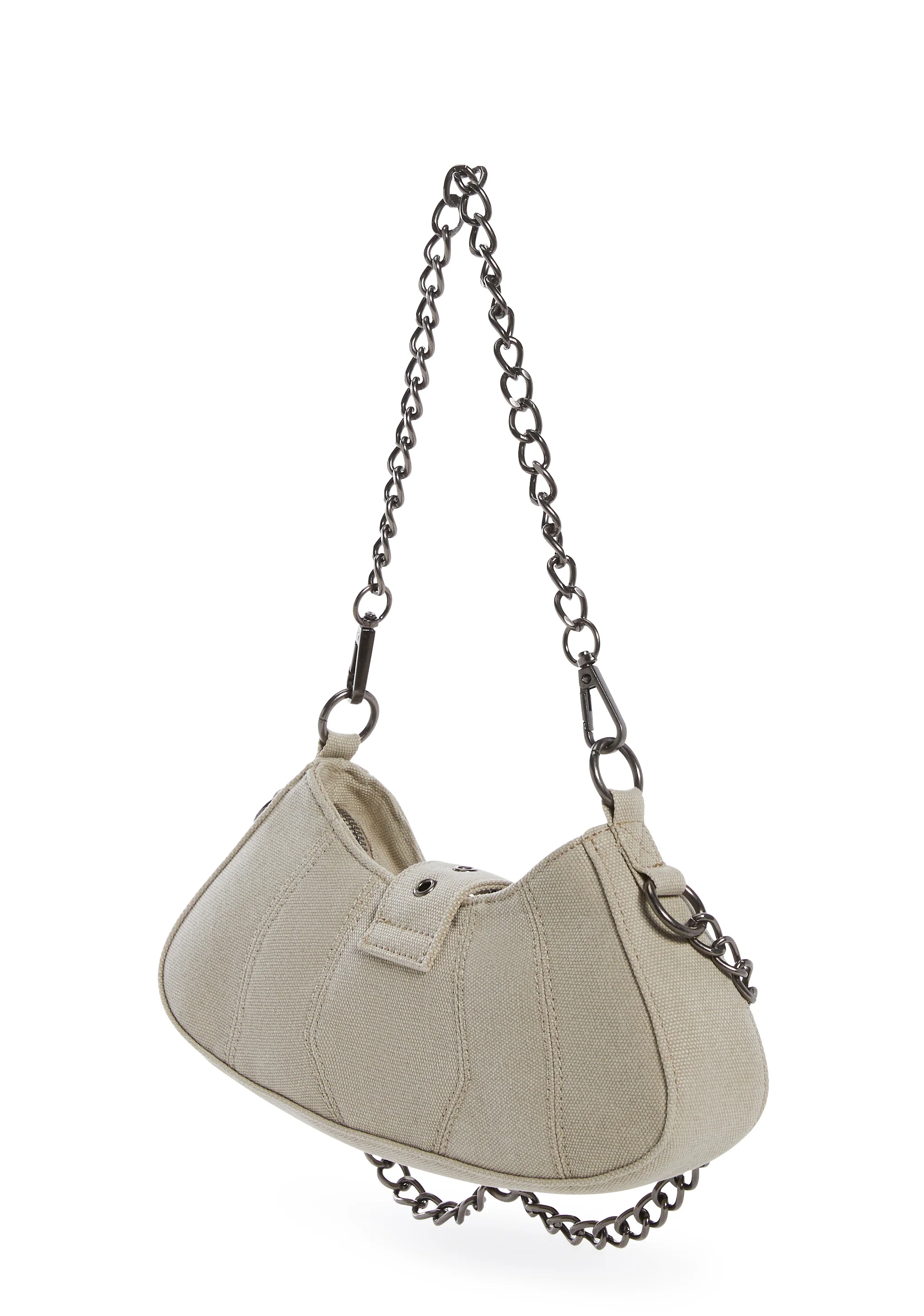 Charged Denim Shoulder Bag - Image 4