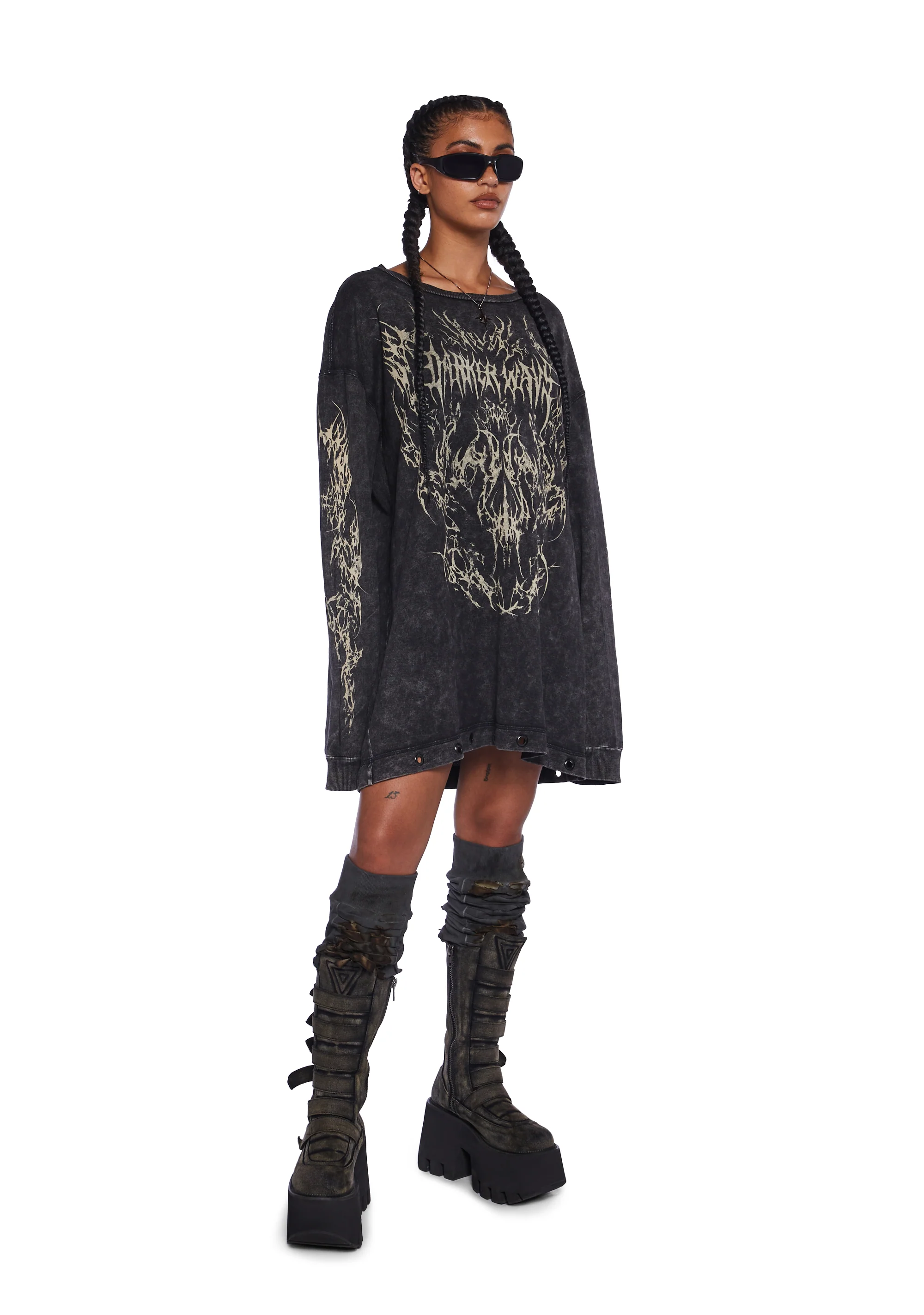 Charged Oversized Graphic Tee - Image 2