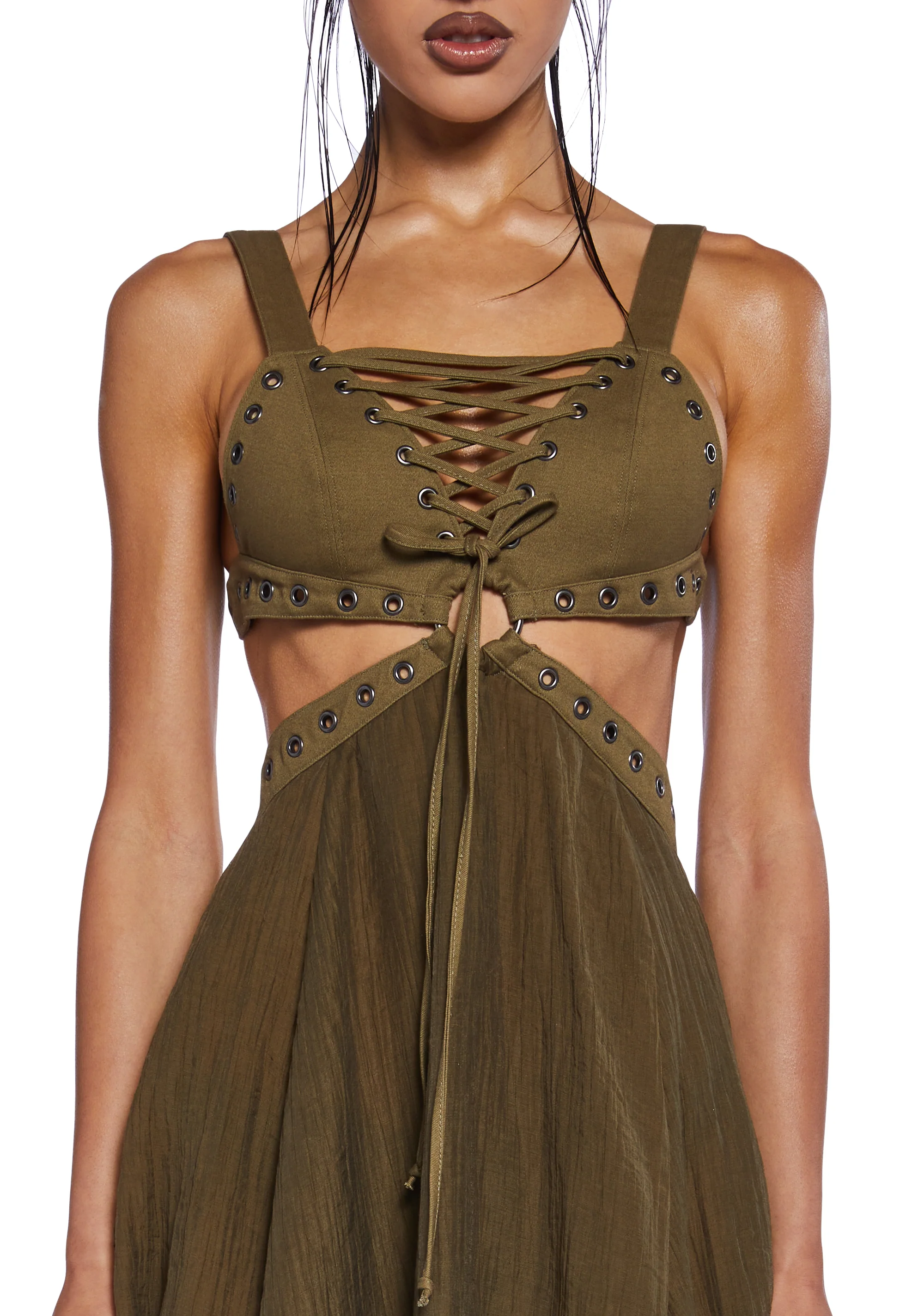 Charged Shredded Midi Dress - Image 2