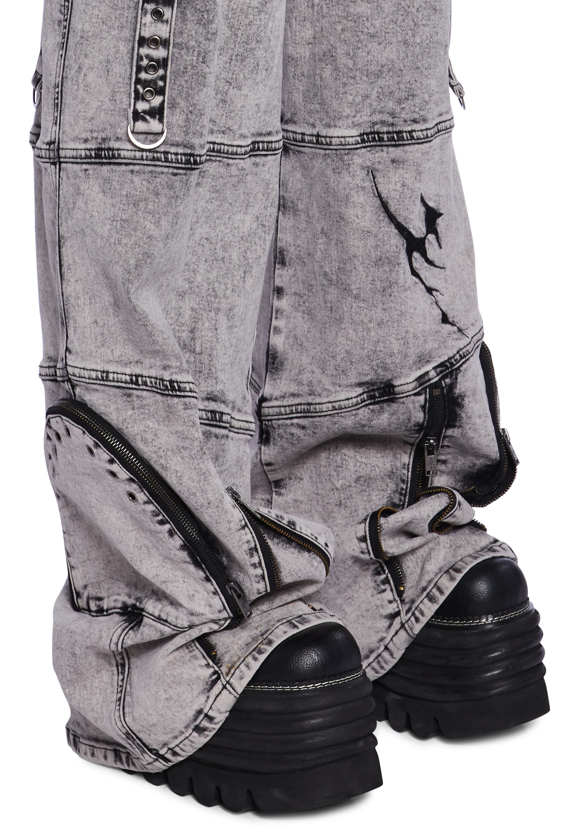 Charged Washed Cargo Jeans - Image 2