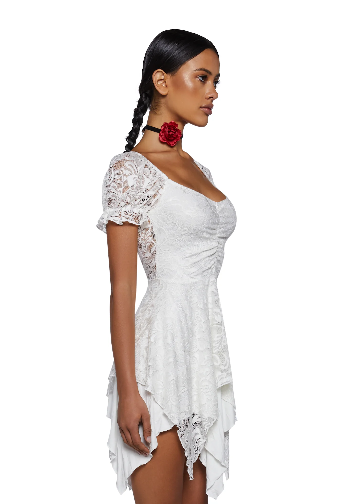 Chasin' Rainbows Mini Dress - Ivory - Image 3
