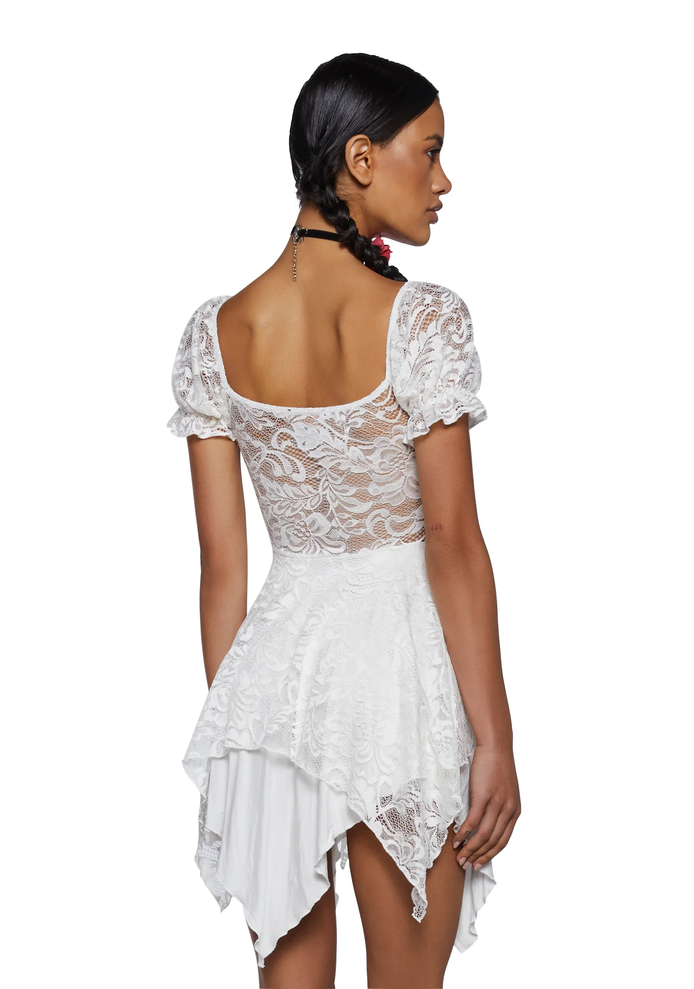 Chasin' Rainbows Mini Dress - Ivory - Image 4
